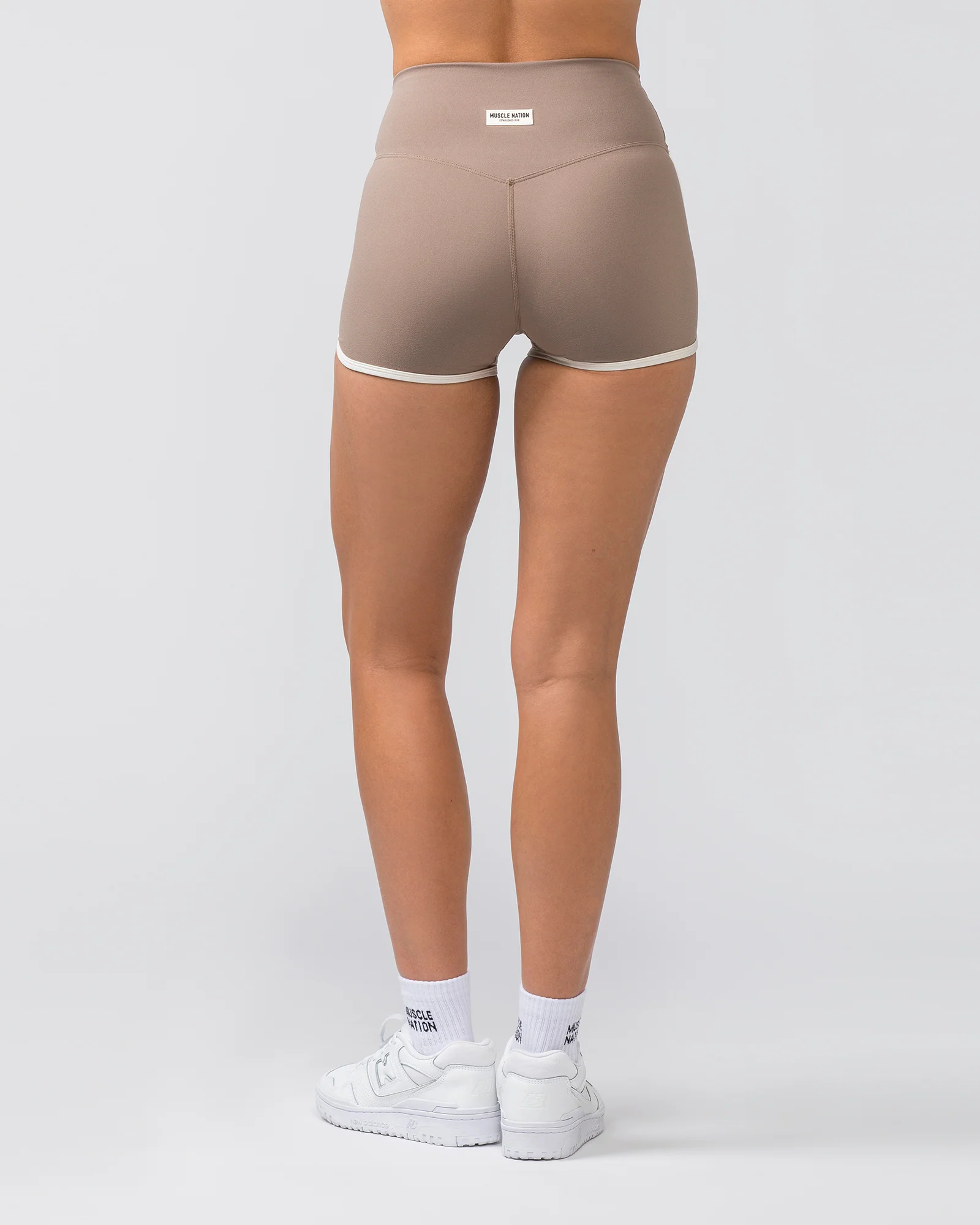 Retro Everyday Shorty Shorts - Mushroom - Image 4