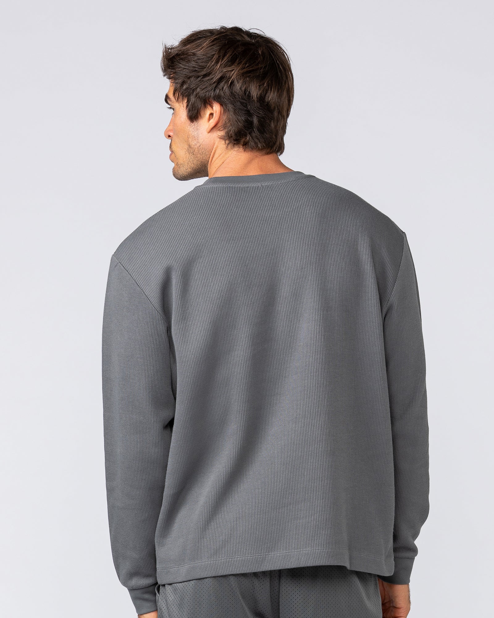 Rib Long Sleeve Tee - Tornado - Image 5