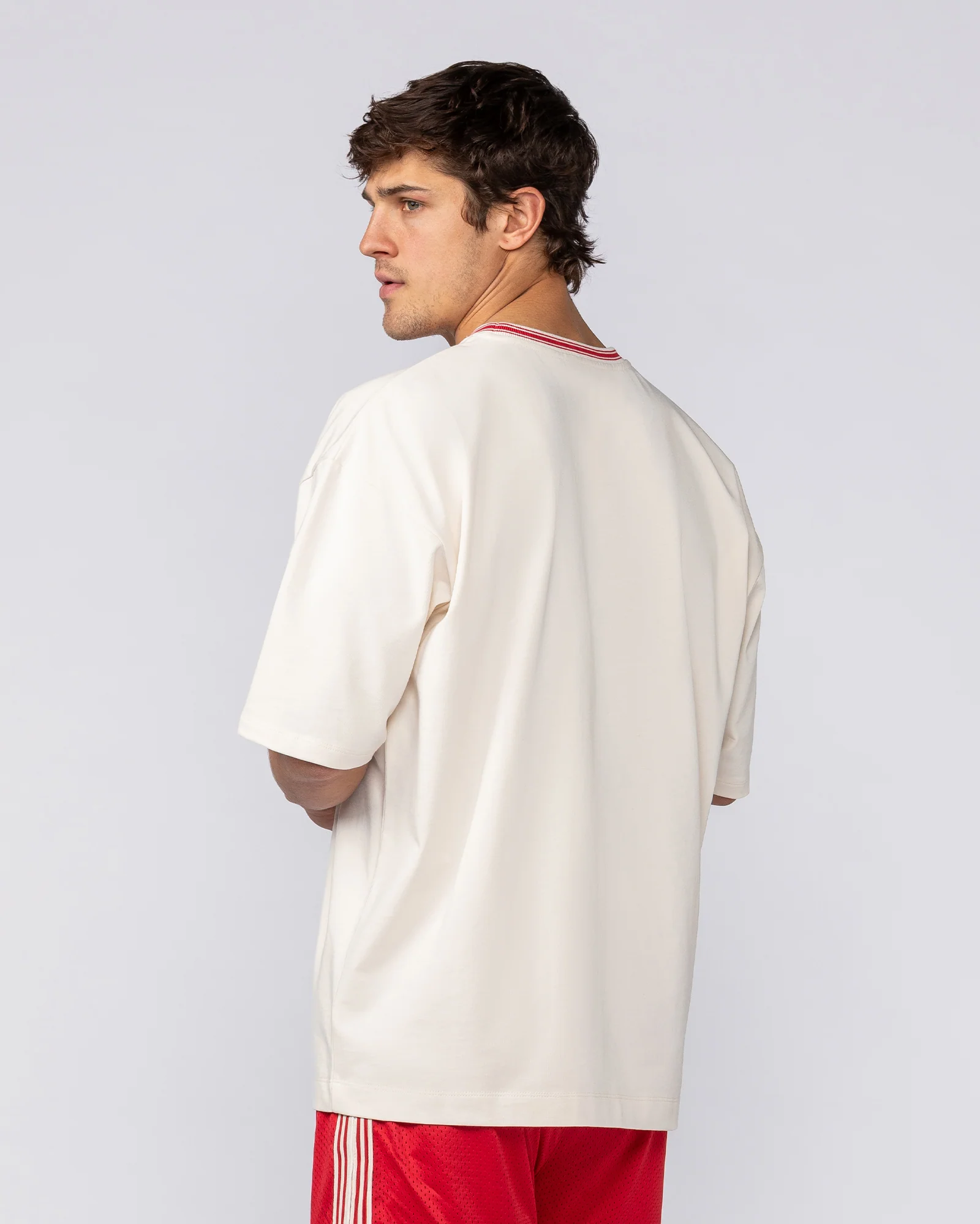 Ringer Oversized Tee - Travertine - Image 5