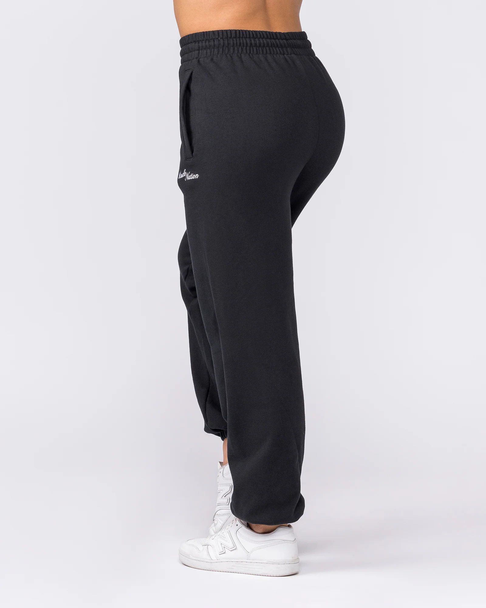 Routine Slouchy Trackies - Black - Image 2