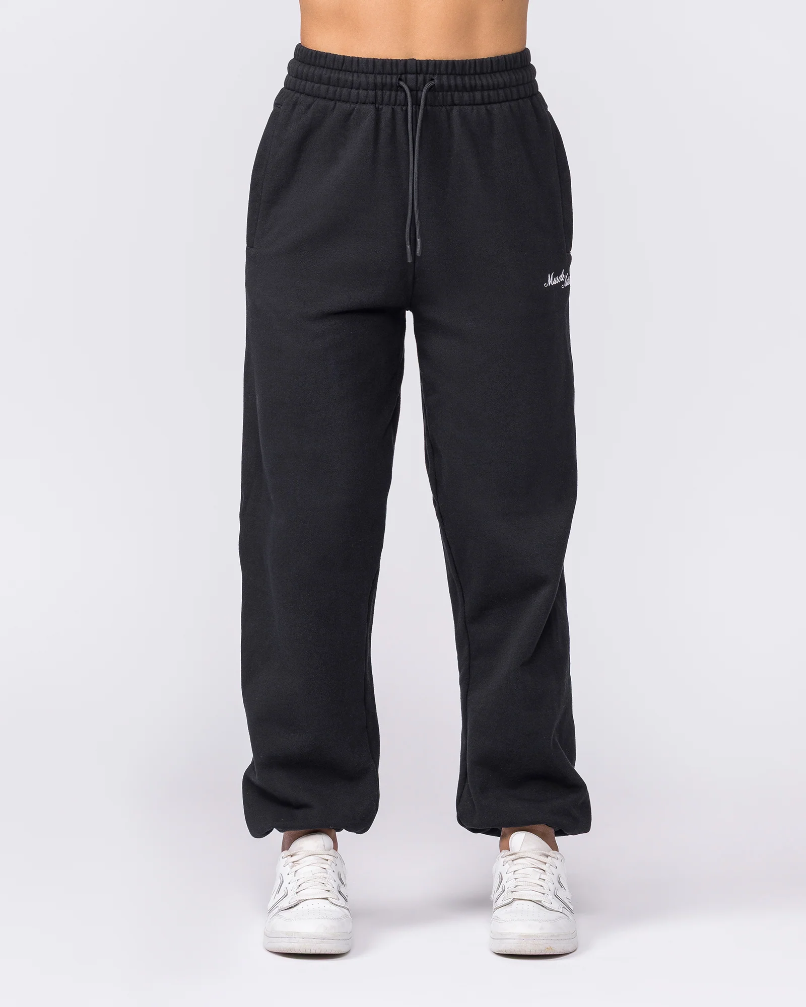 Routine Slouchy Trackies - Black - Image 4