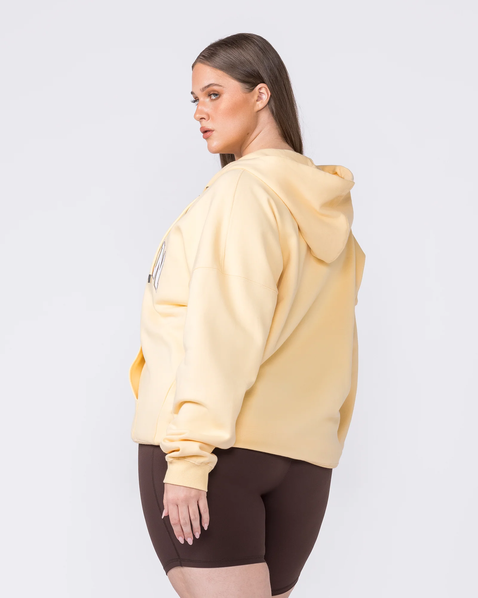 Routine Zip Through Hoodie - Panna Cotta - Image 5