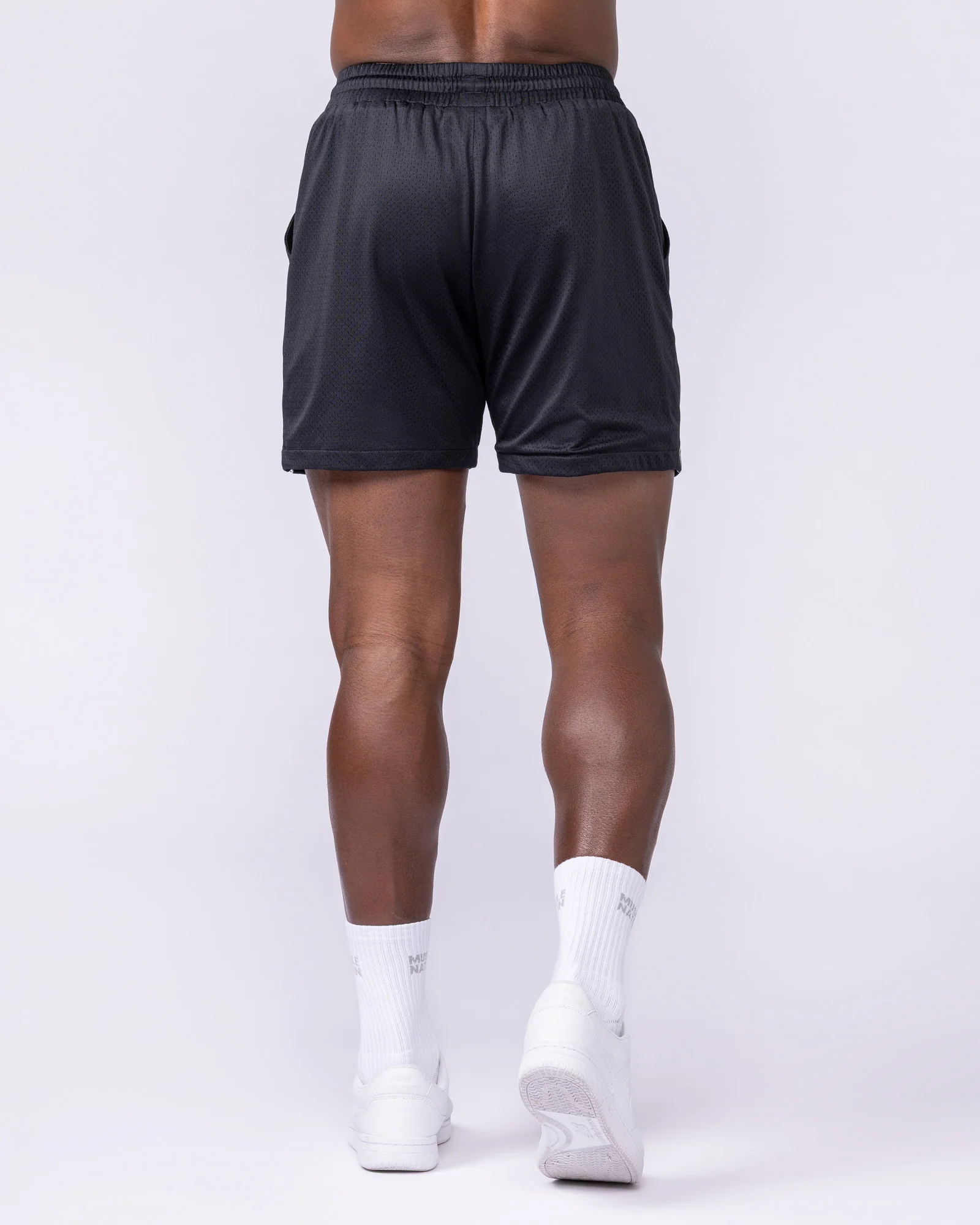 Script Lay Up 4" Shorts - Black - Image 5