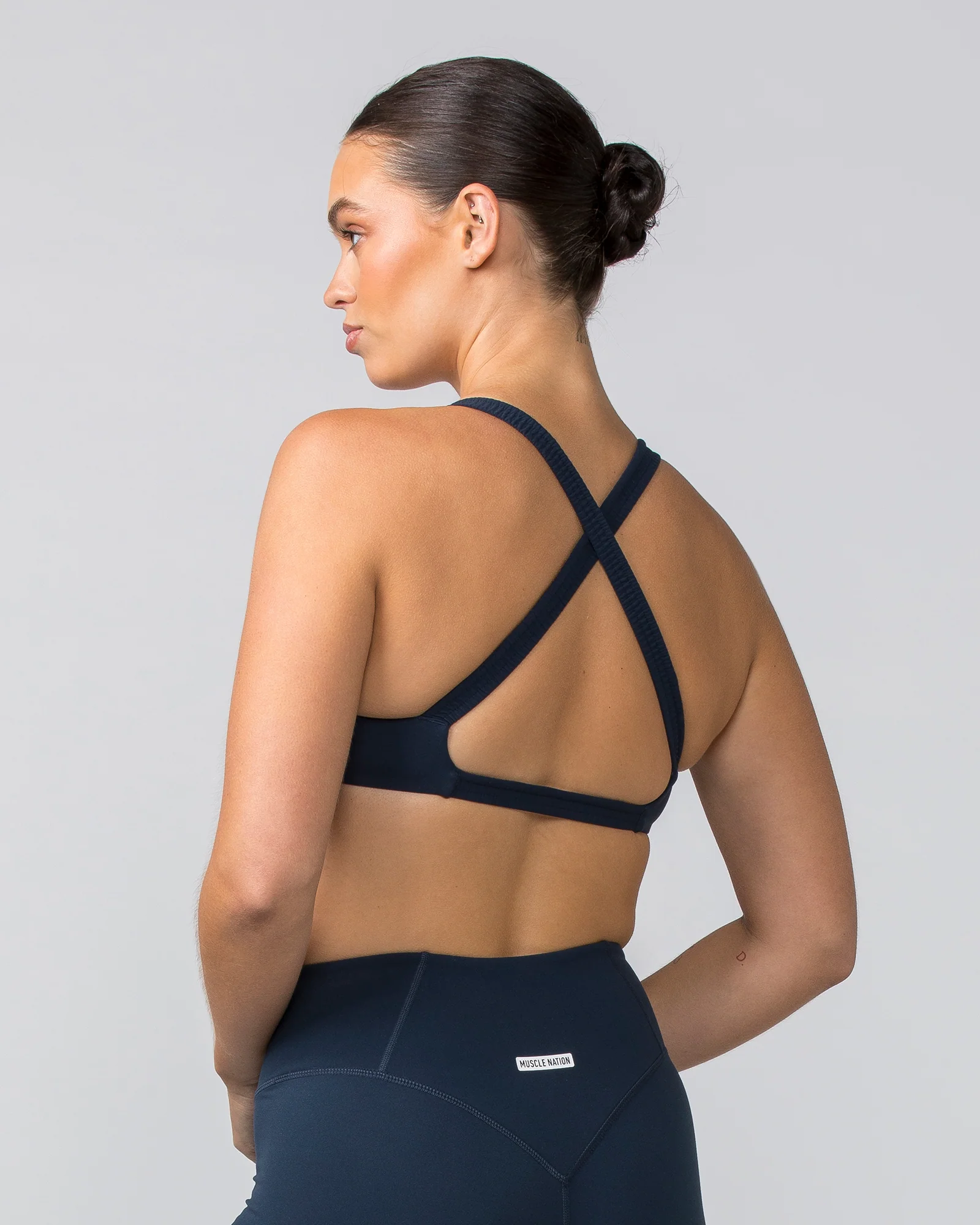 Scrunch Bralette - Navy - Image 3