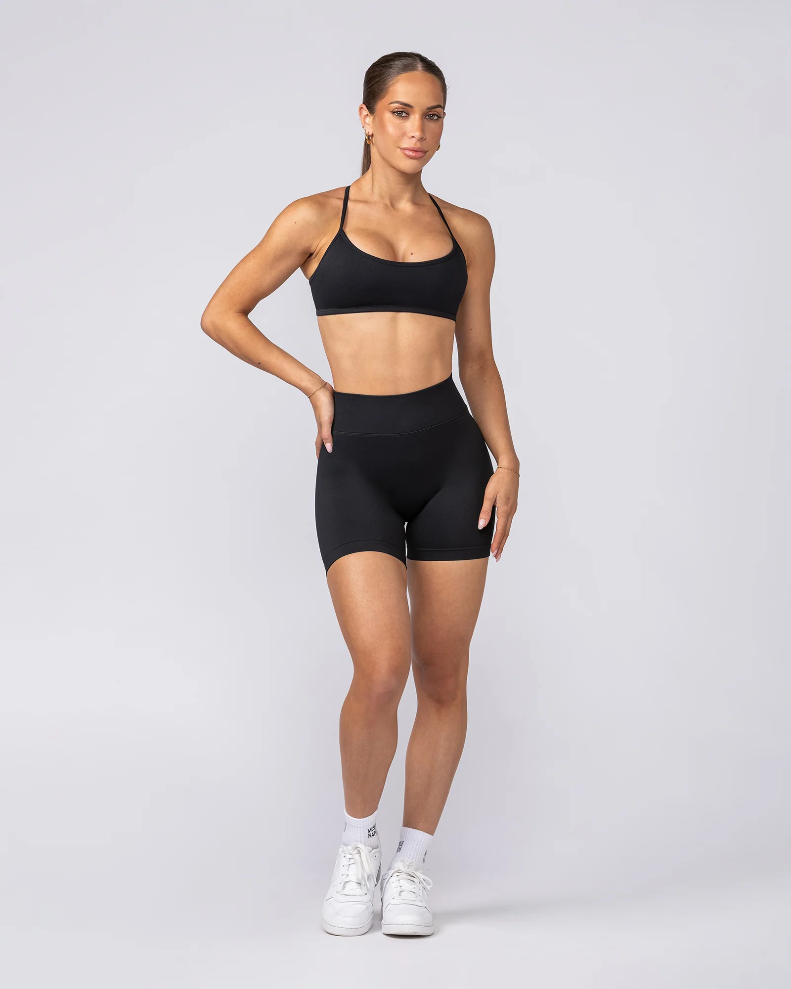 Sculpt Seamless Midway Shorts - Black - Image 8
