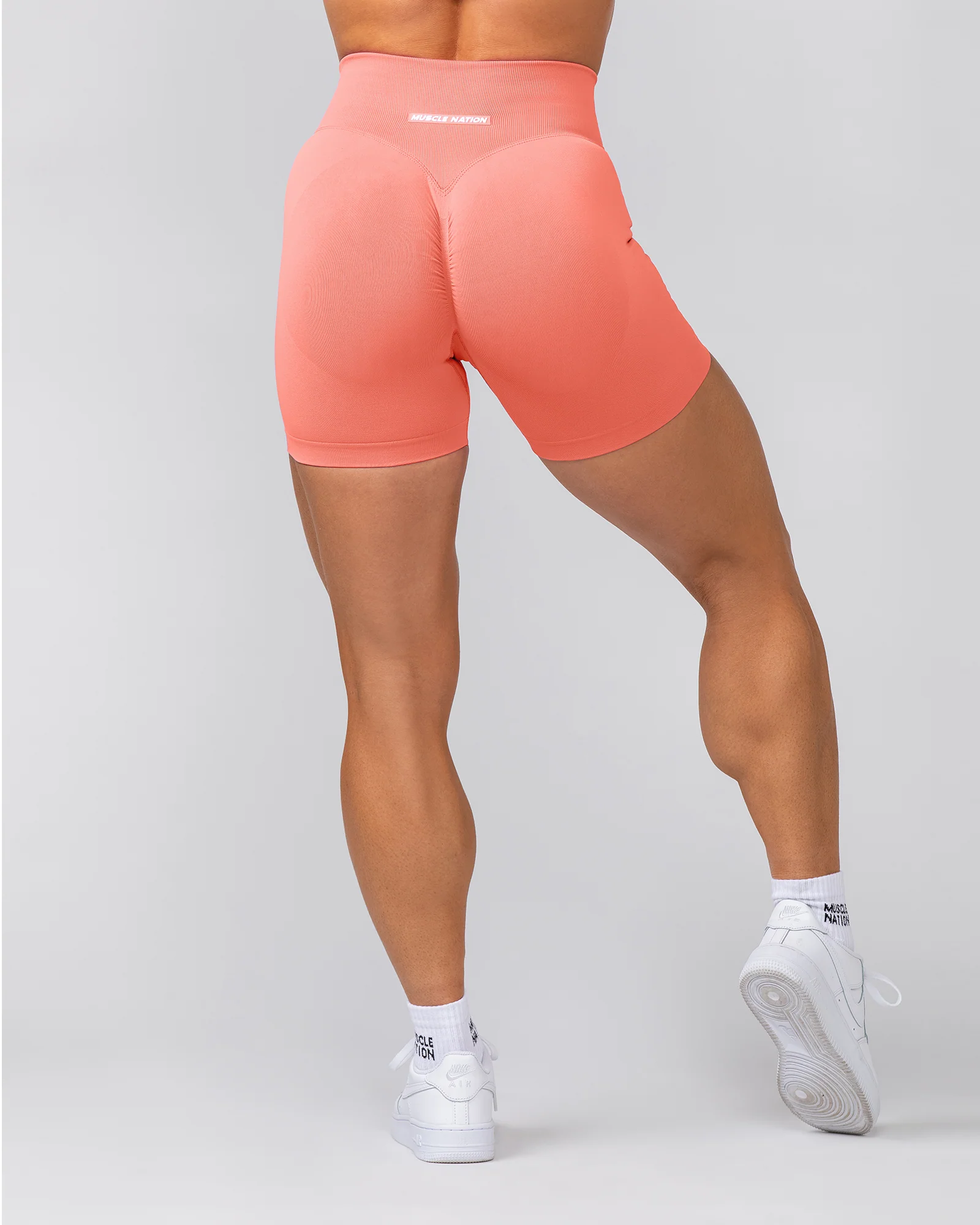 Sculpt Seamless Midway Shorts - Peach Tea - Image 5