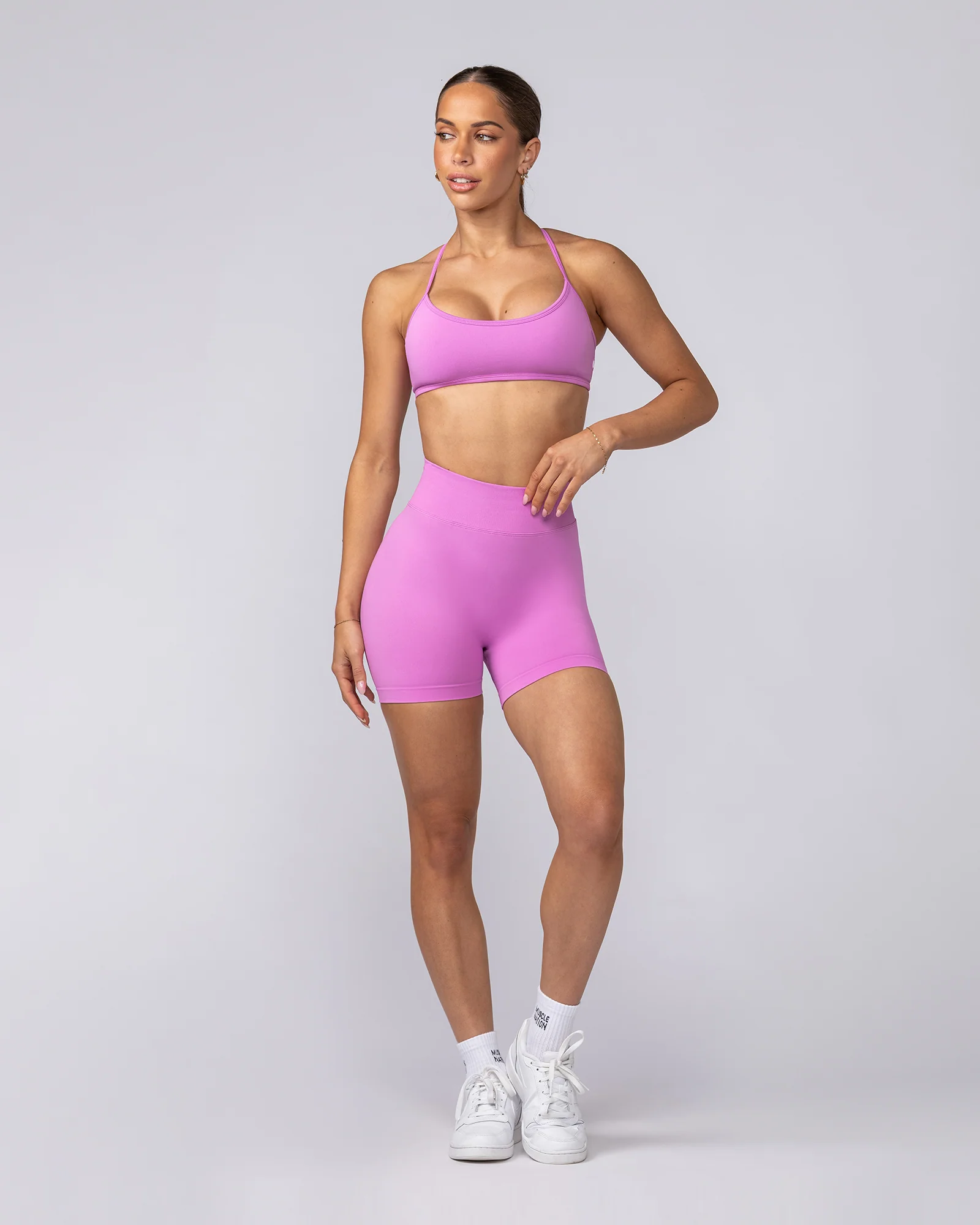 Sculpt Seamless Midway Shorts - Peony - Image 8