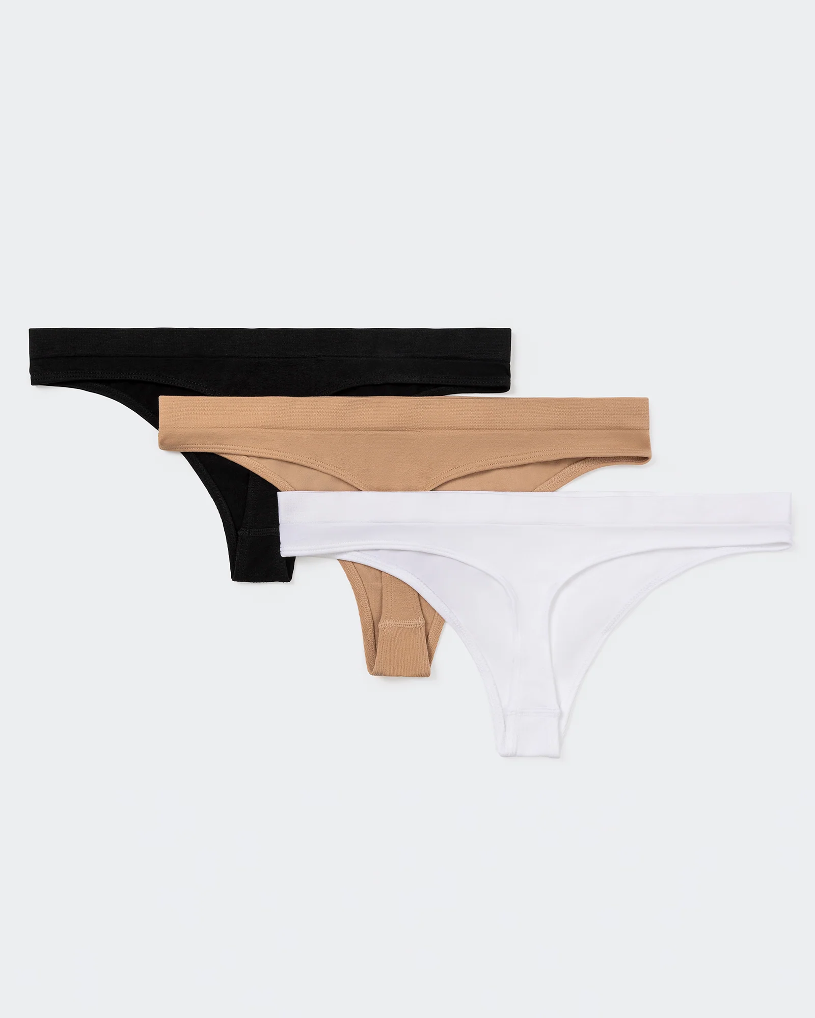 Seamless G String - 3 Pack (Black, White, Sand) - Image 2
