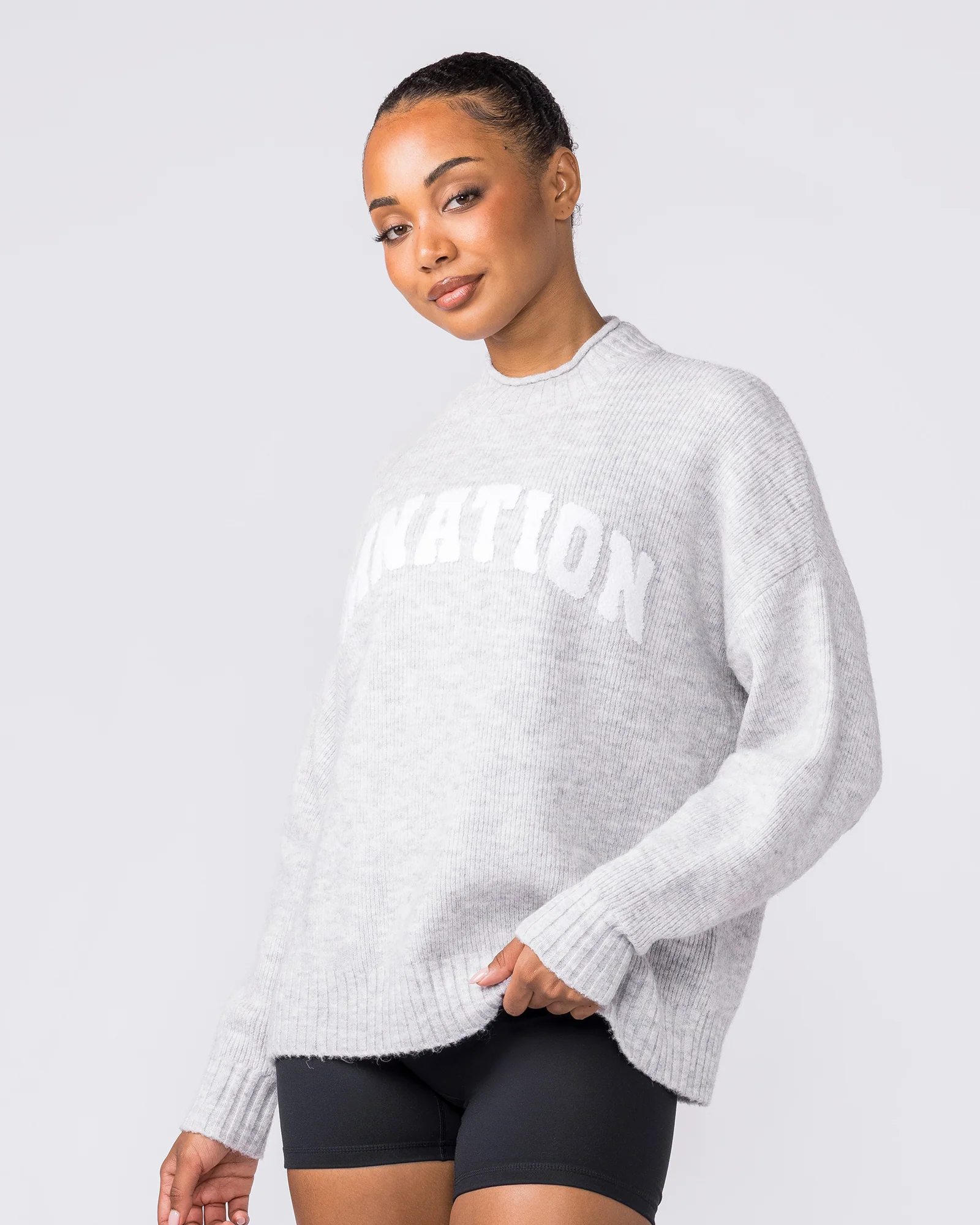 Sorority Knit - Snow Grey Marl - Image 5