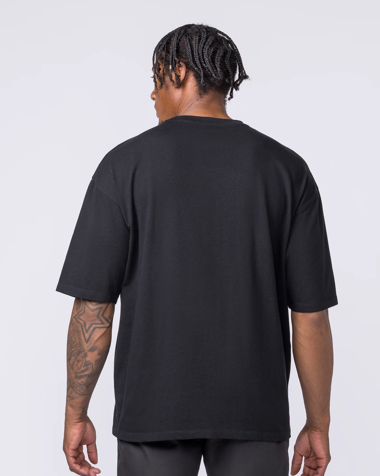 Spartan Oversized Tee - Black - Image 5