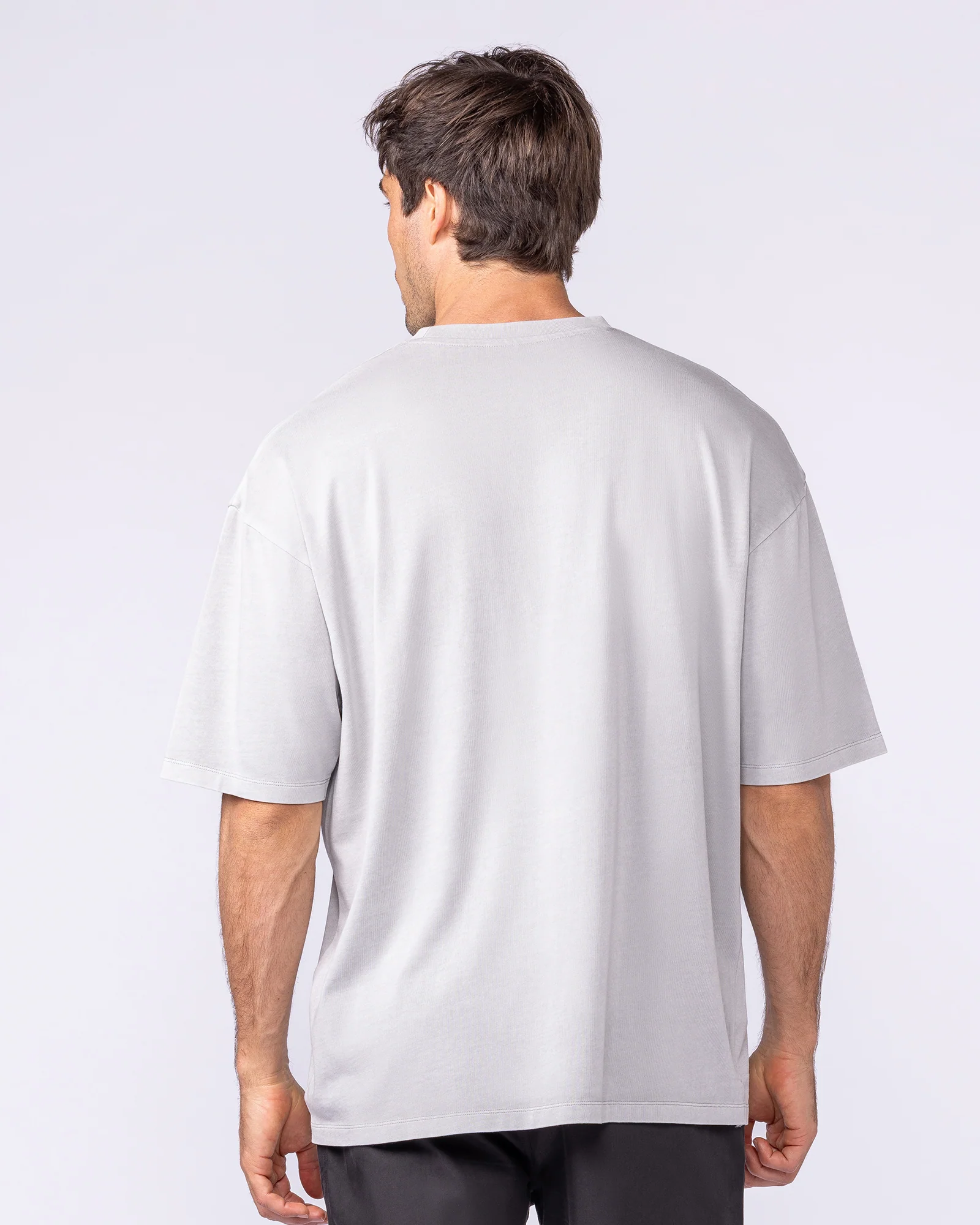 Spartan Oversized Vintage Tee - Washed Quiet Grey - Image 4