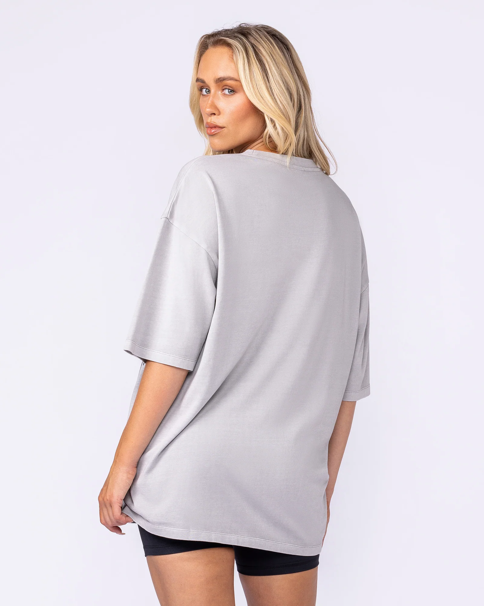 Spartan Oversized Vintage Tee - Washed Quiet Grey - Image 8