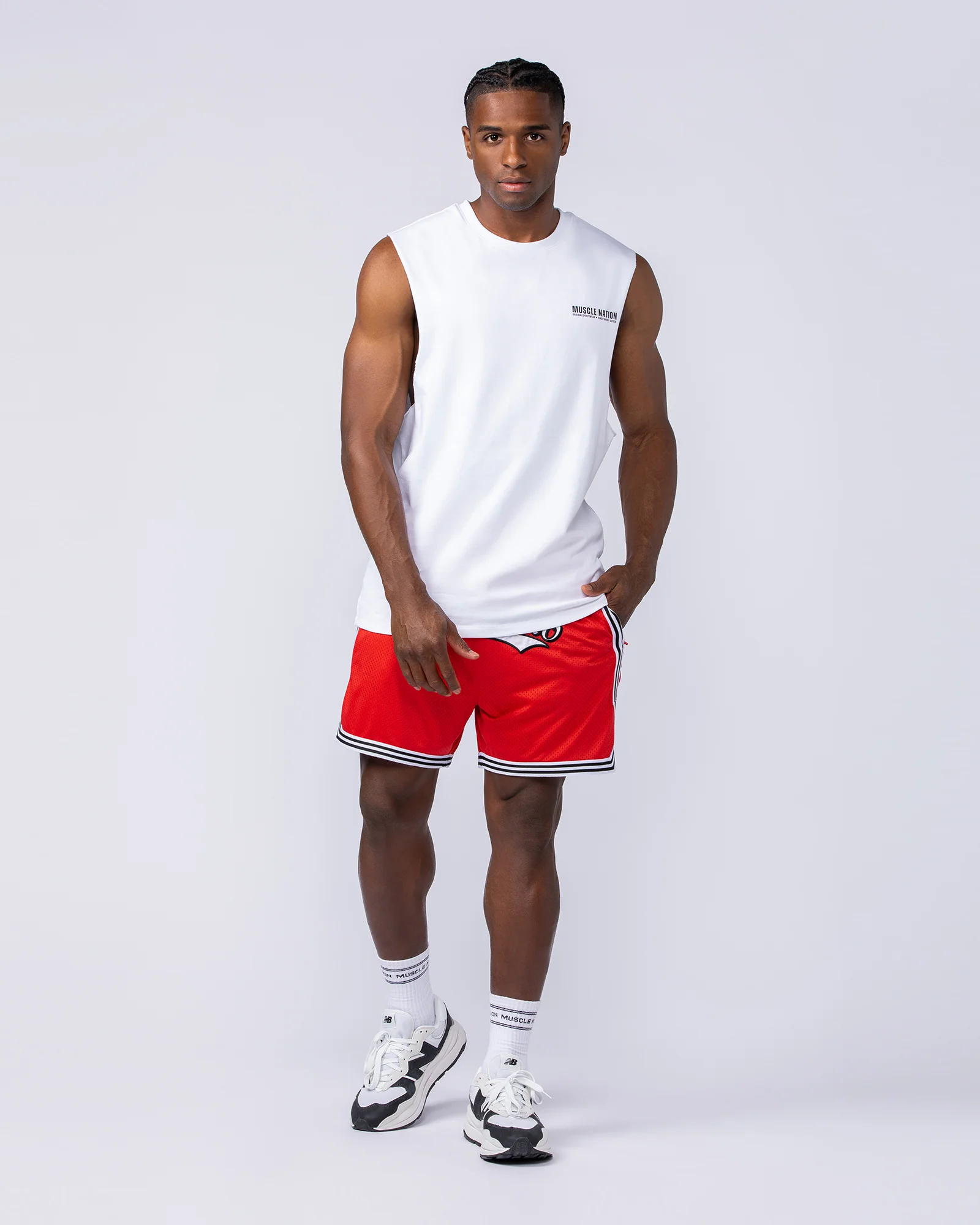 Stadium Basketball 5" Shorts - Chilli - Image 6
