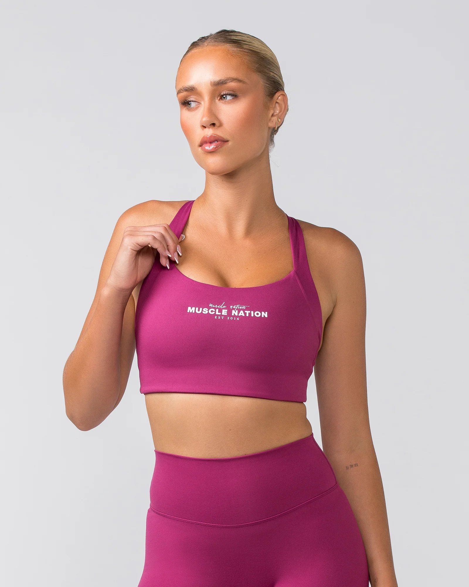Staple Bra - Cherry - Image 2
