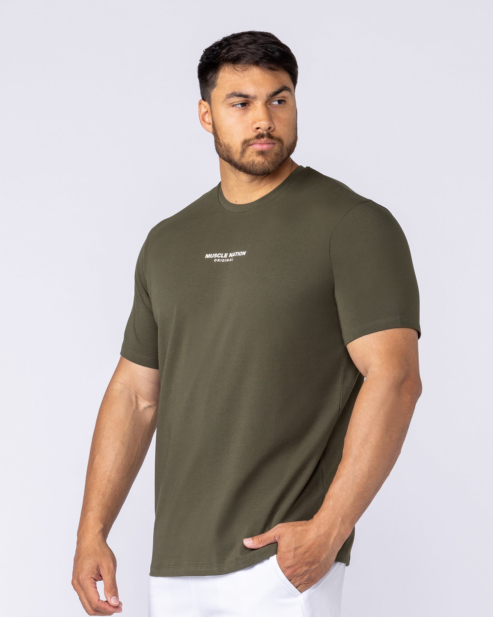 Staple Condition Tee - Dark Khaki - Image 3