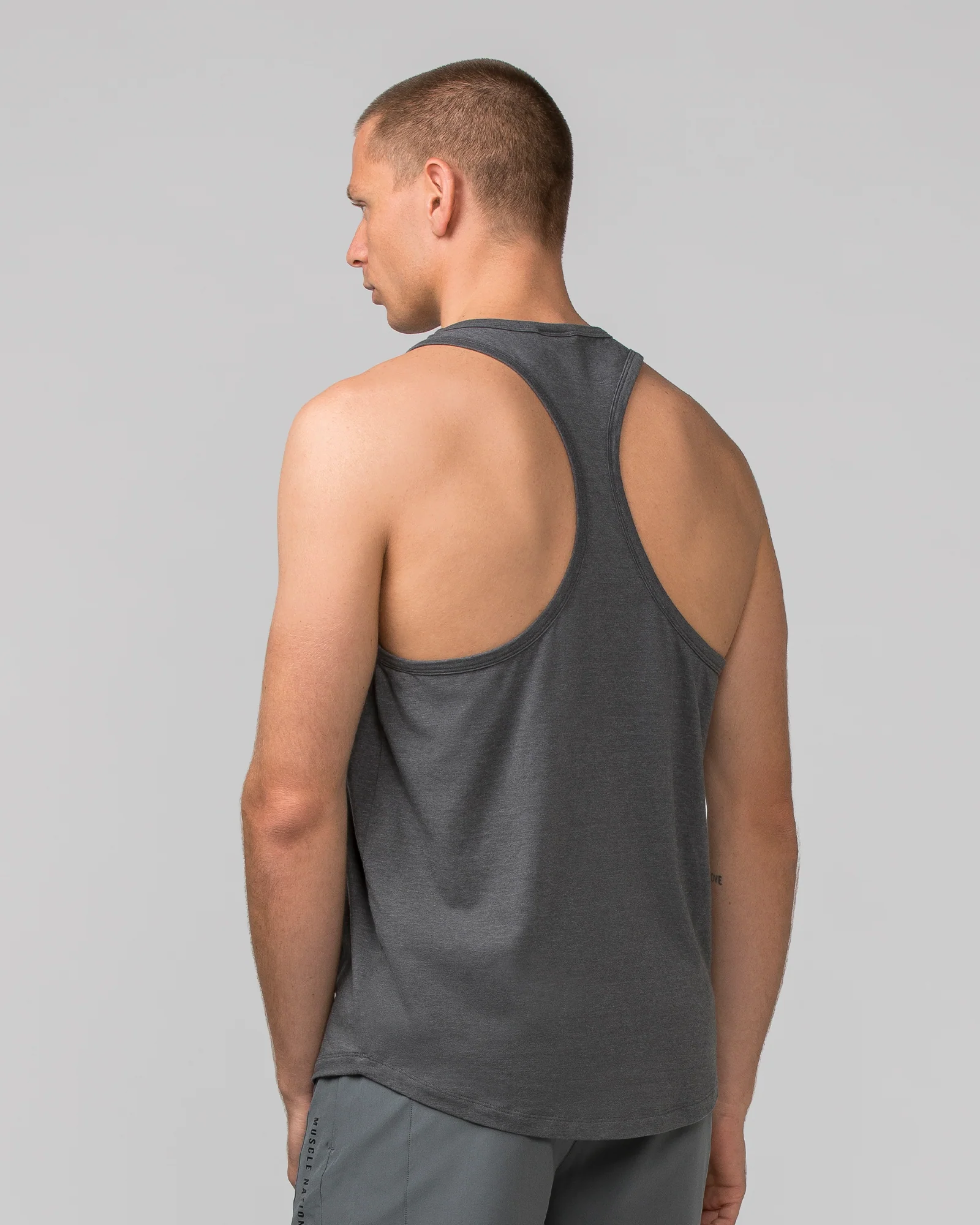 Striker Y Back Singlet - Tornado Marl - Image 3