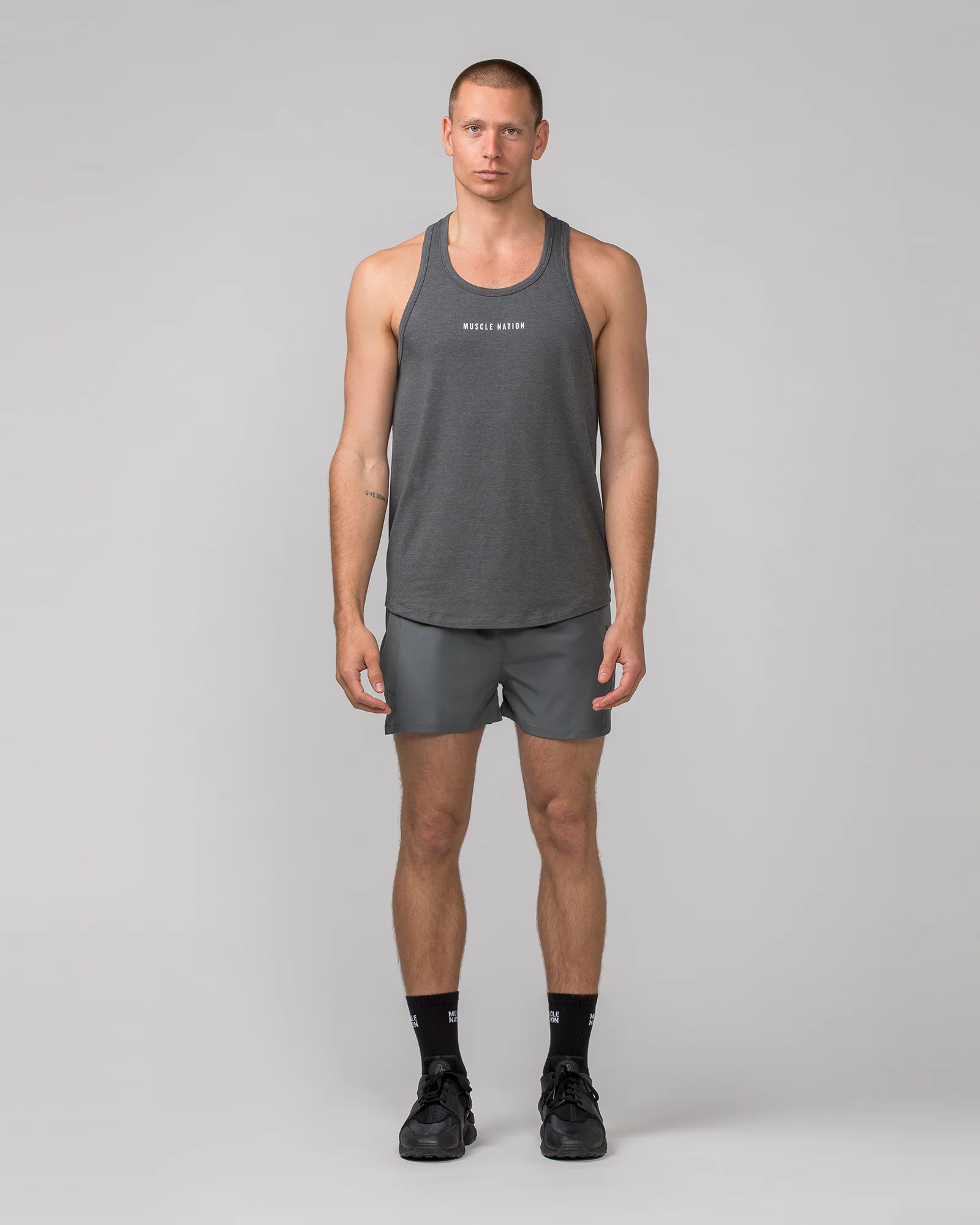 Striker Y Back Singlet - Tornado Marl - Image 5