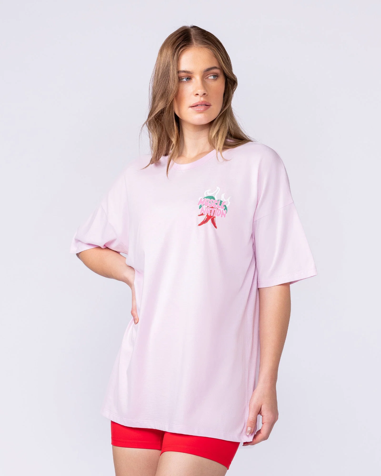 Super Hot Oversized Tee - Pink Lady - Image 4