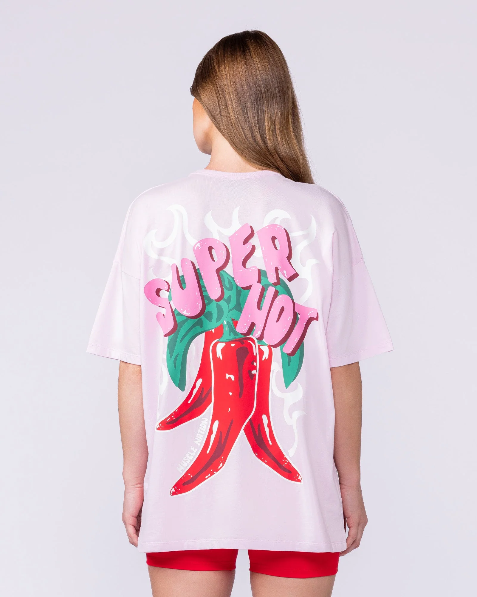 Super Hot Oversized Tee - Pink Lady - Image 5