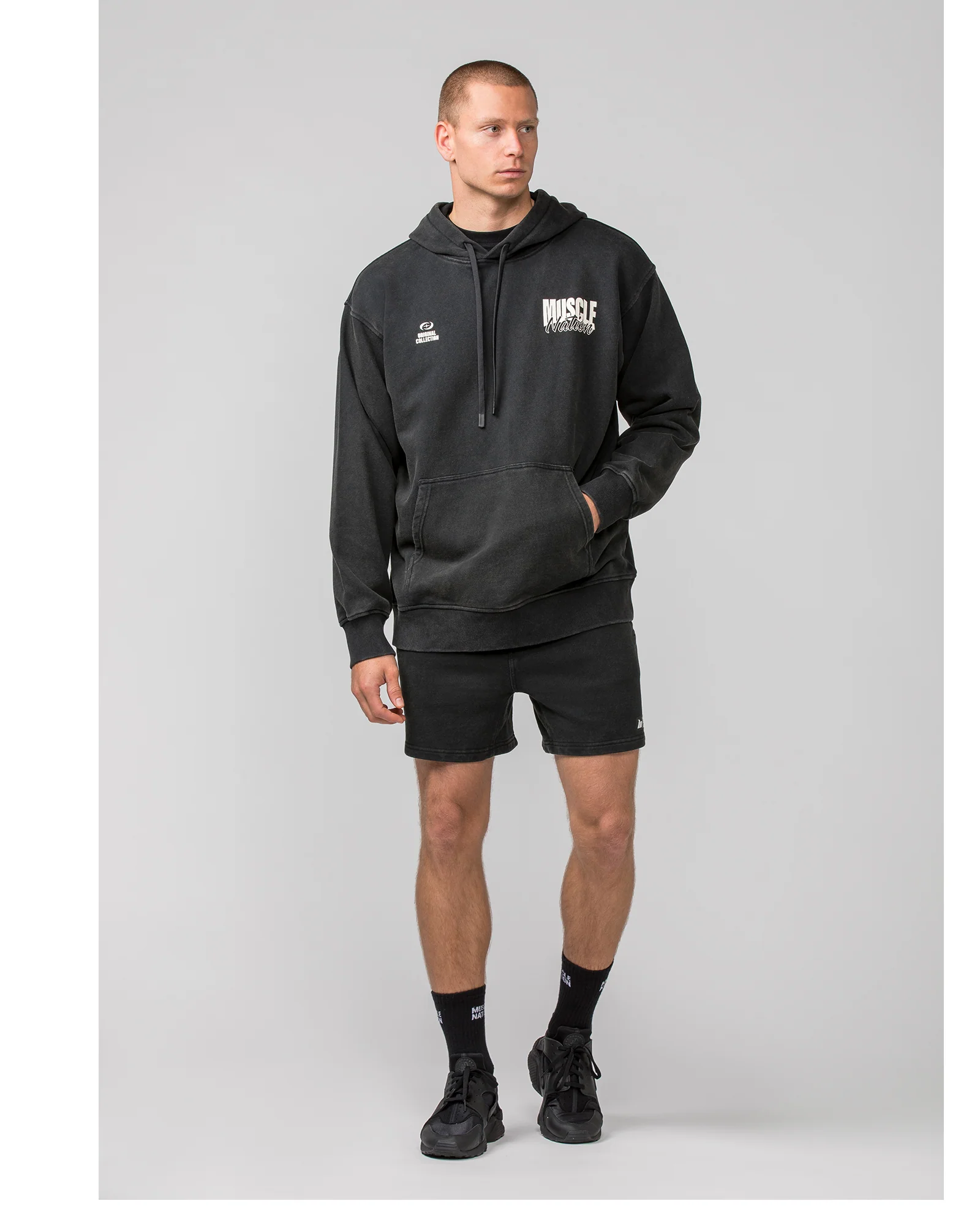 Sweat 5" Shorts - Washed Black - Image 6