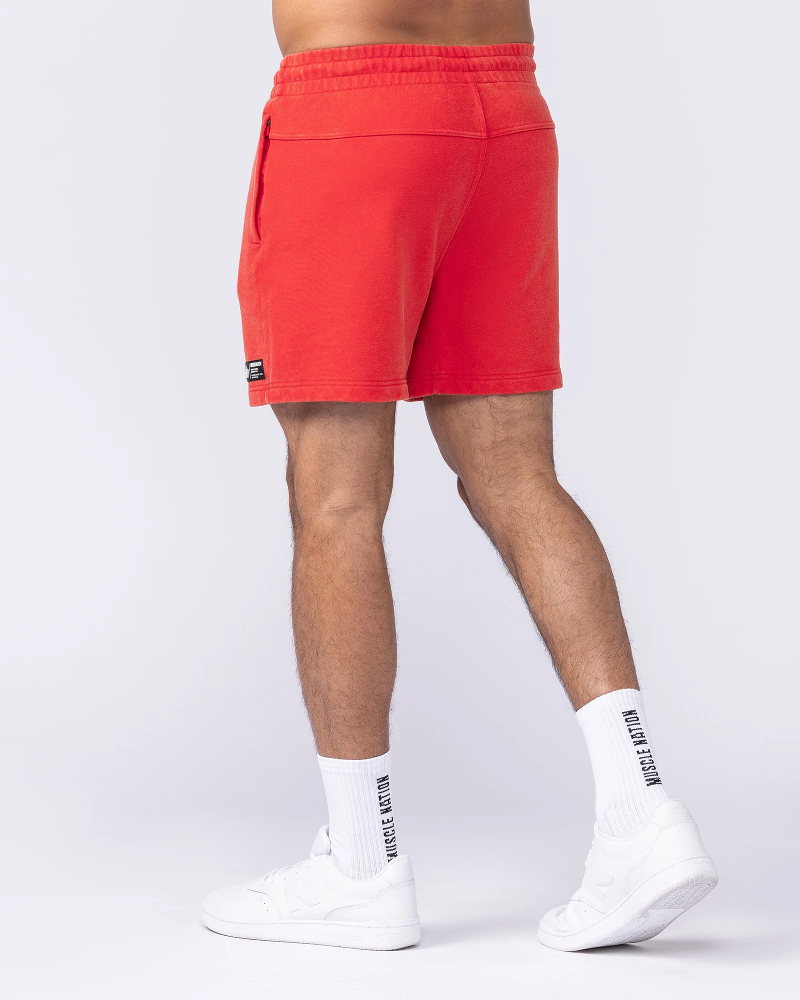 Sweat 5" Shorts - Washed Red - Image 2
