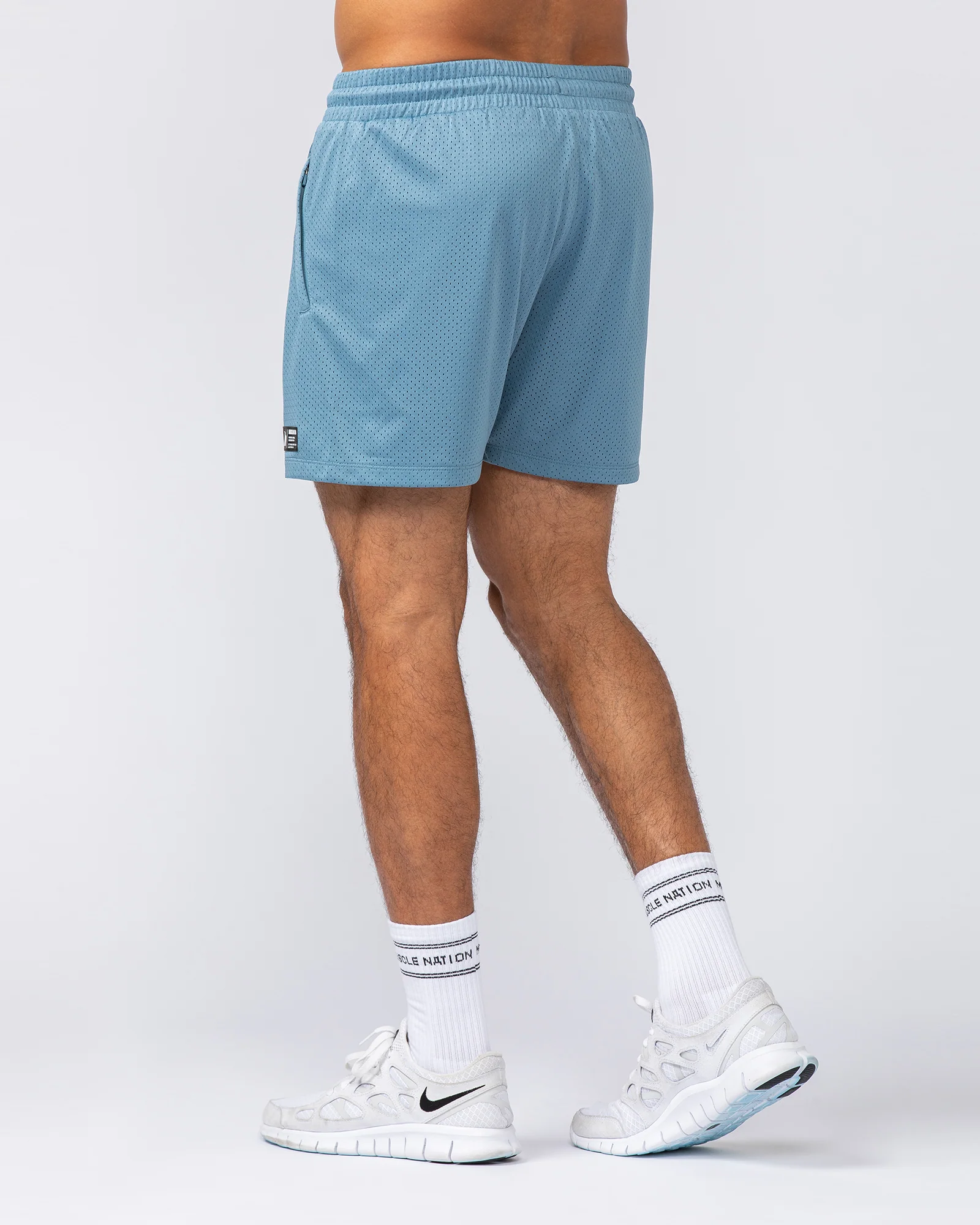 Throwback Lay Up 3.5" Shorts - Pale Thunder - Image 4