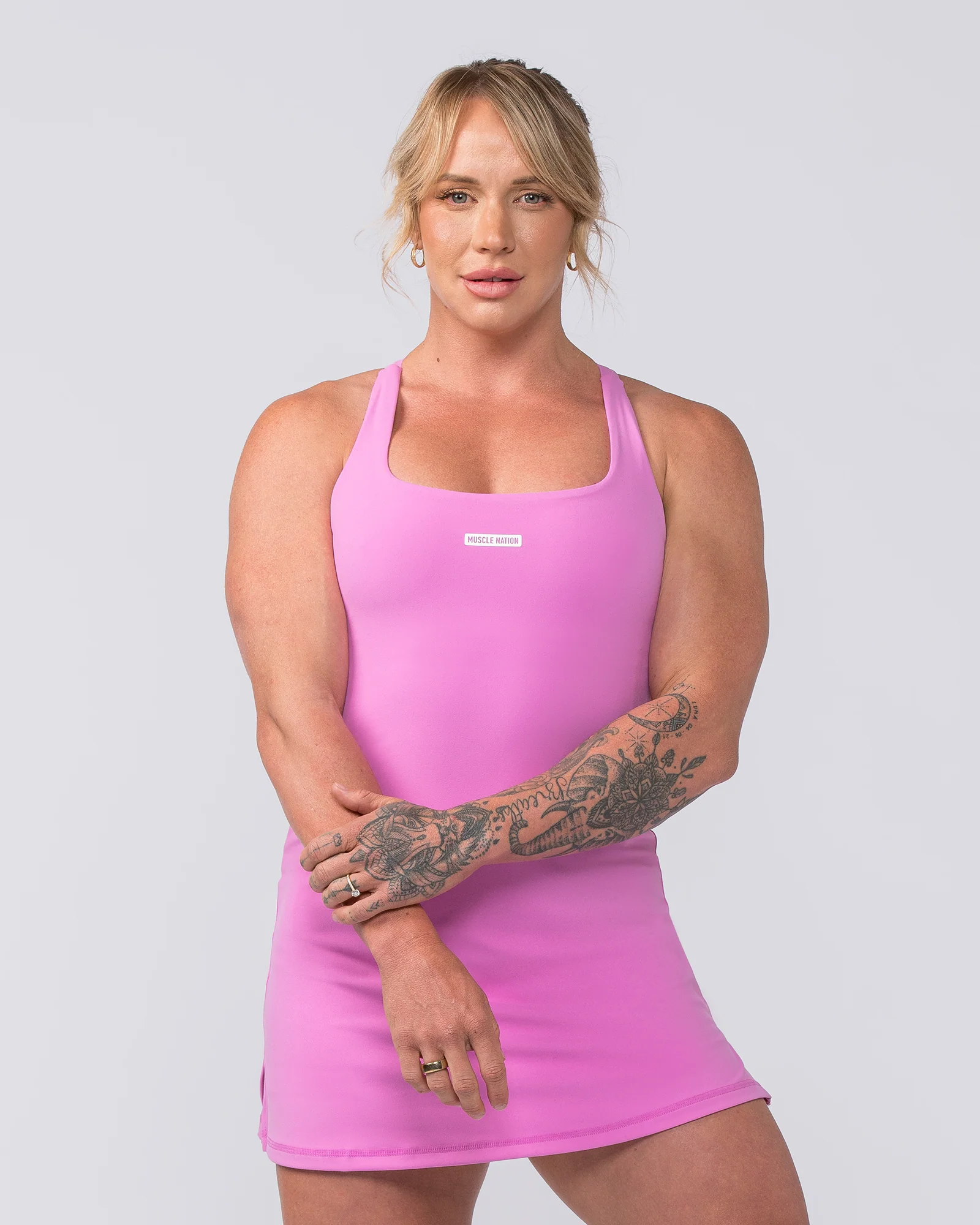 MN x Em King Aura Dress - Fondant Pink - Image 2