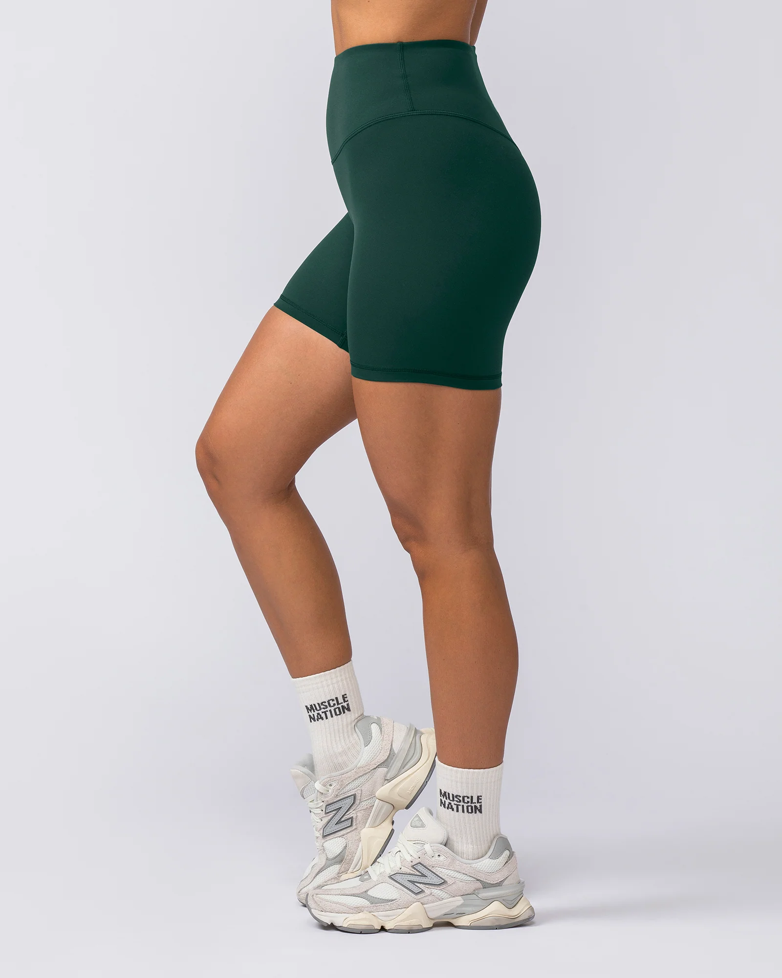 Ultra Aura Bike Shorts - Forest Green - Image 3