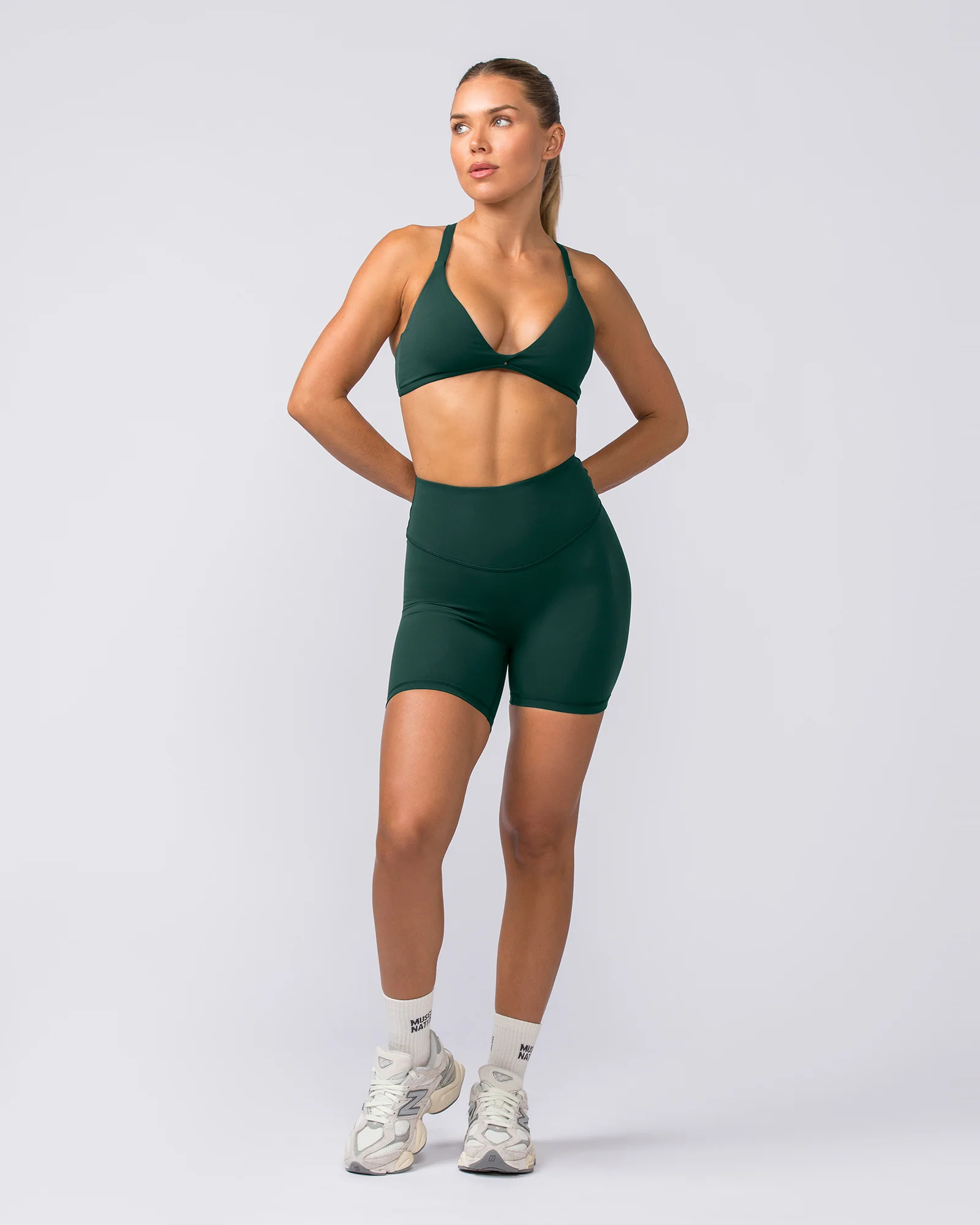 Ultra Aura Bike Shorts - Forest Green - Image 6