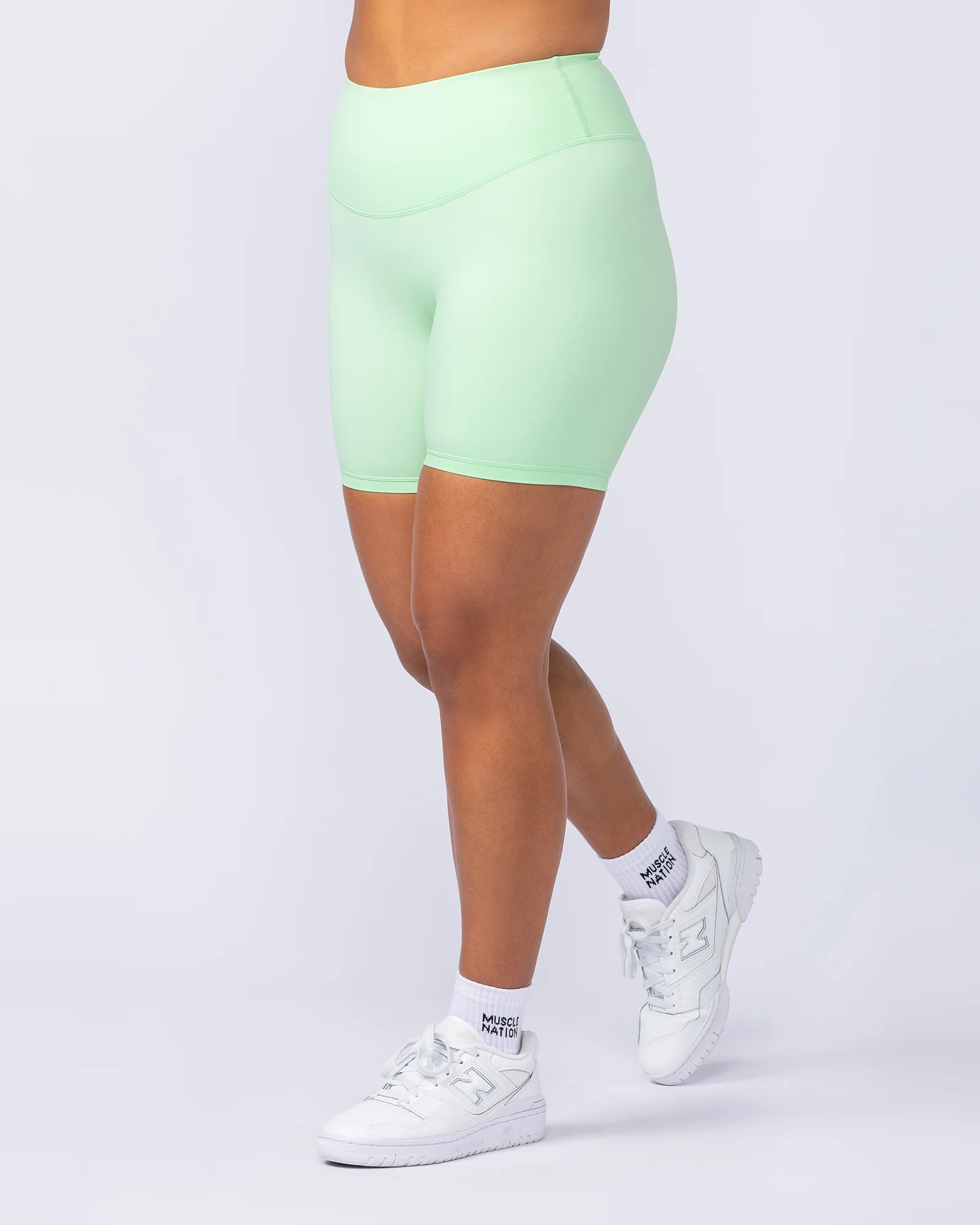 Ultra Aura Bike Shorts - Lime Splice - Image 4