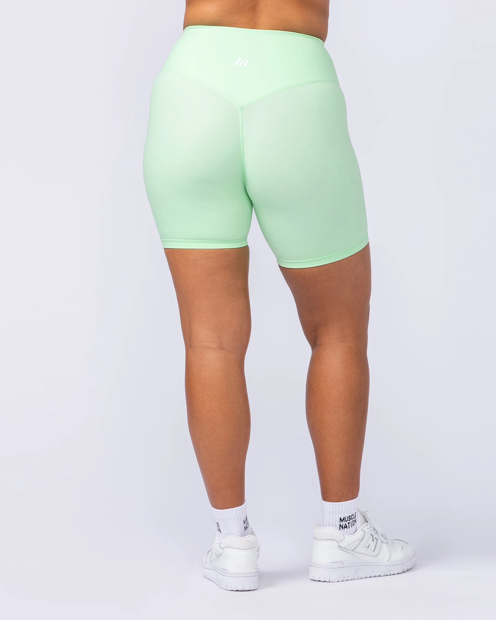 Ultra Aura Bike Shorts - Lime Splice - Image 6