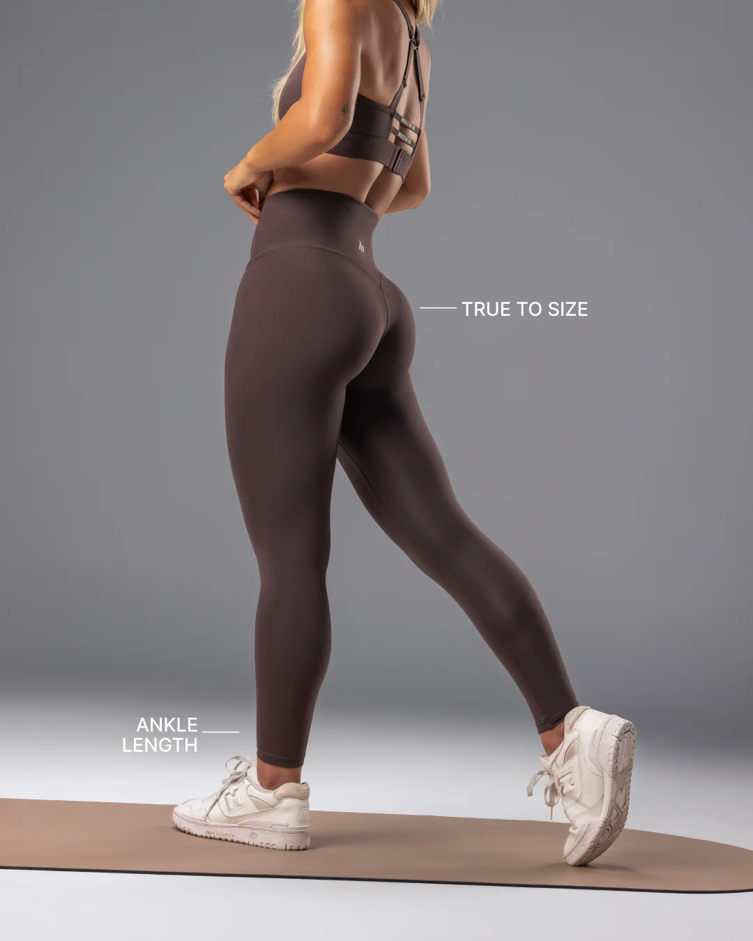 Unrivalled Bare Ankle Length Leggings - Cola - Image 4