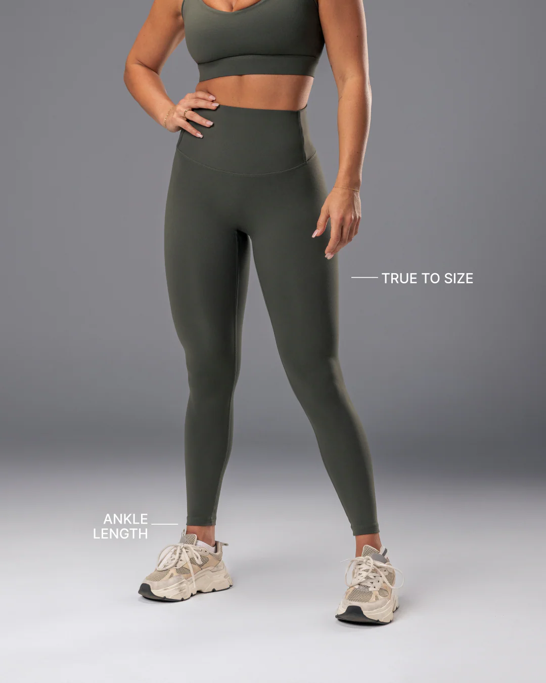 Unrivalled Bare Ankle Length Leggings - Eucalyptus - Image 4
