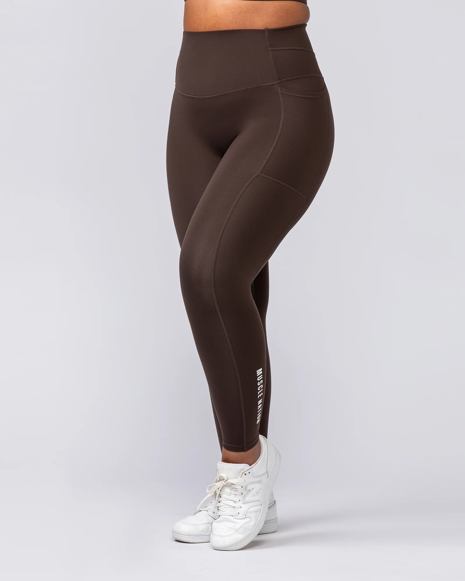 Unrivalled Everyday Pocket Ankle Leggings - Cocoa - Image 4