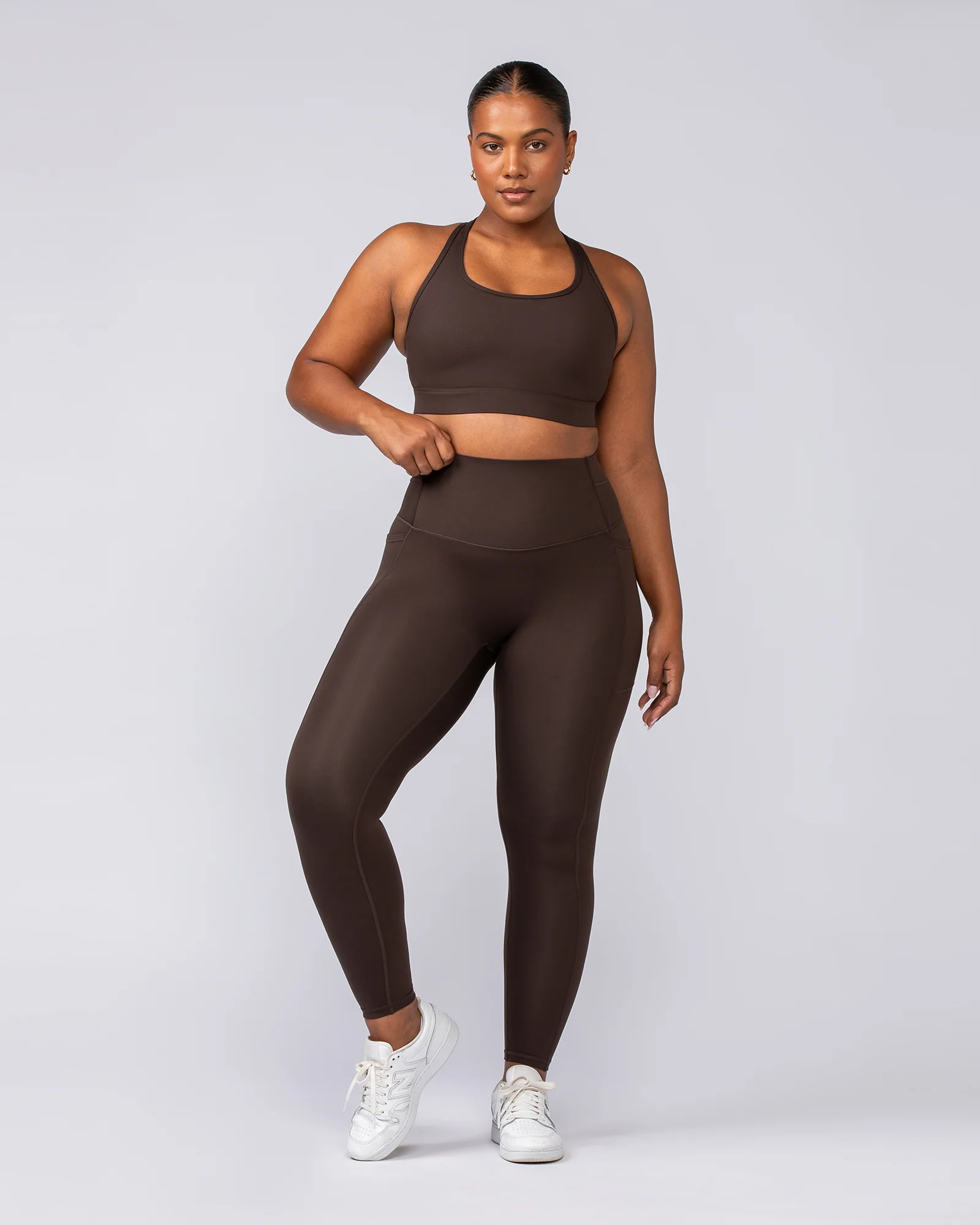 Unrivalled Everyday Pocket Ankle Leggings - Cocoa - Image 8