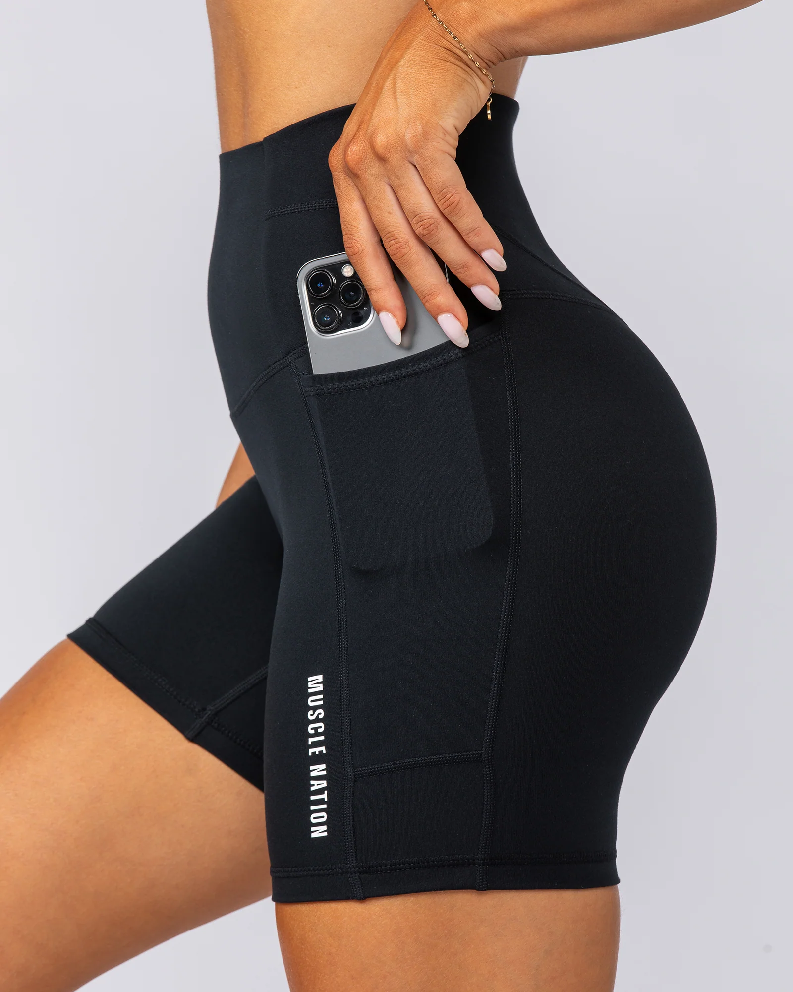 Unrivalled Everyday Pocket Bike Shorts - Black - Image 9