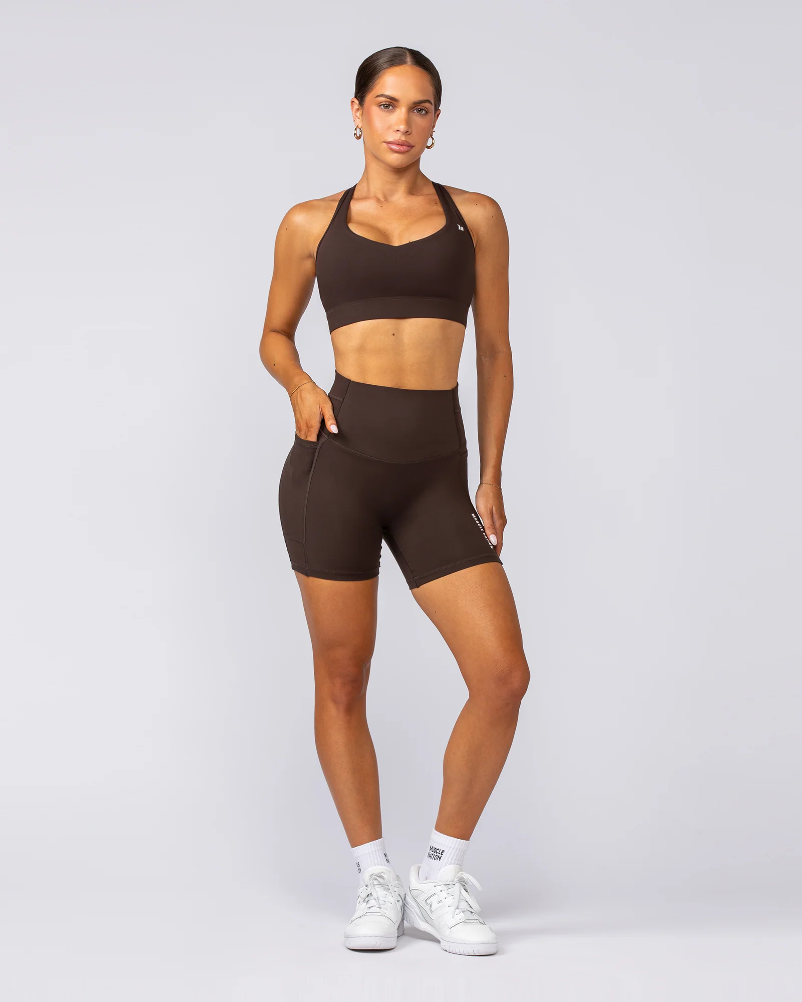 Unrivalled Everyday Pocket Bike Shorts - Cocoa - Image 12
