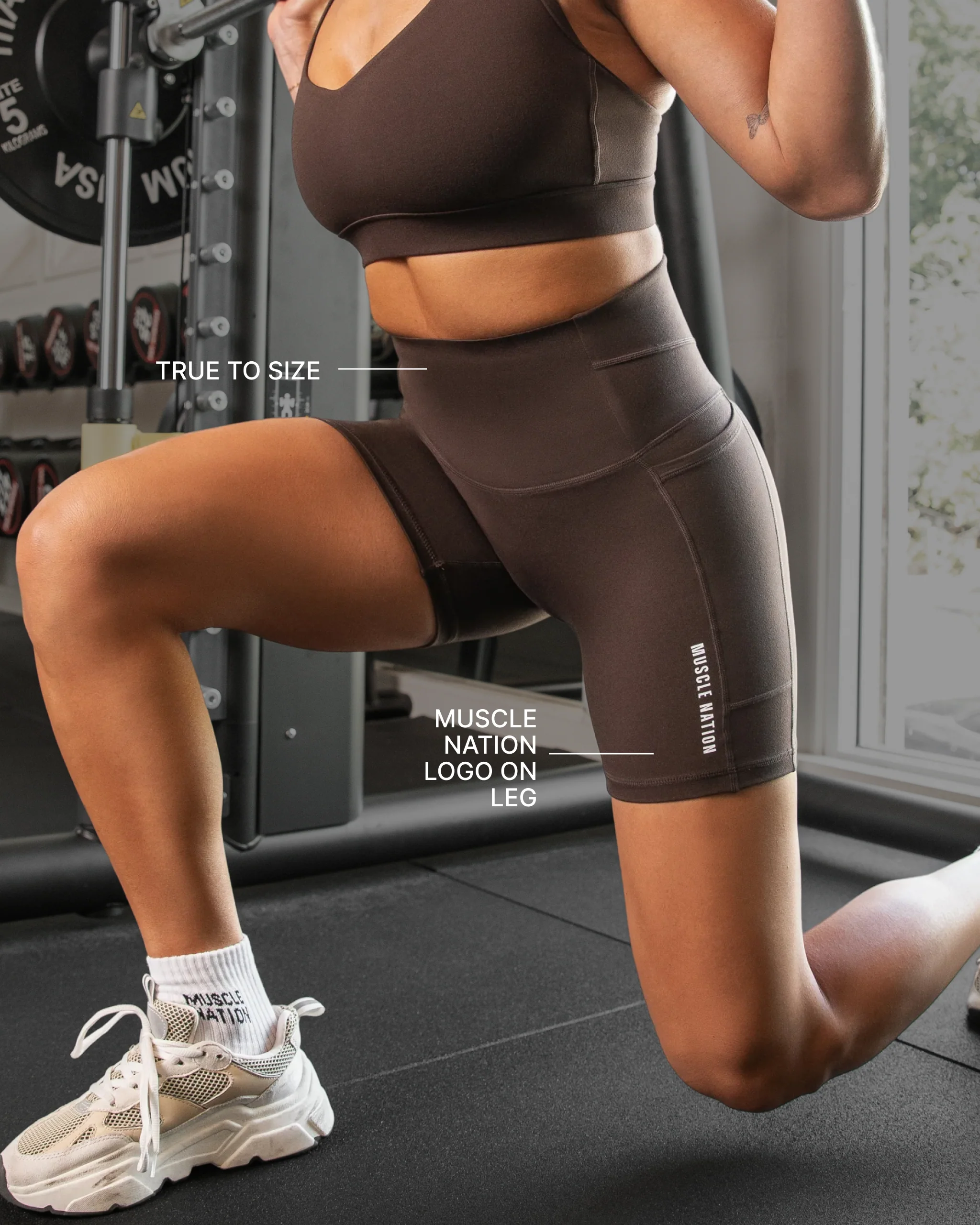 Unrivalled Everyday Pocket Bike Shorts - Cocoa - Image 4