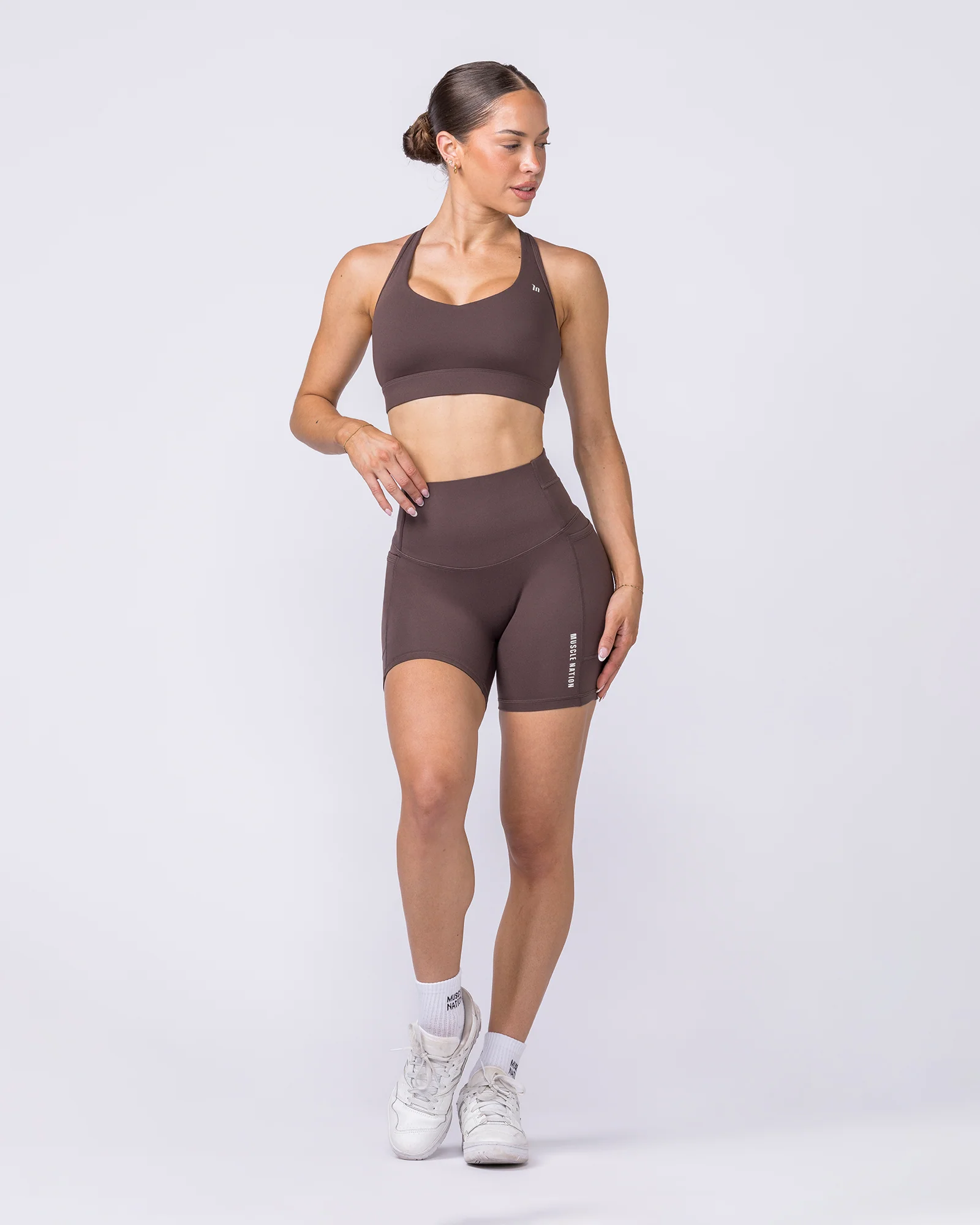 Unrivalled Everyday Pocket Bike Shorts - Cola - Image 11