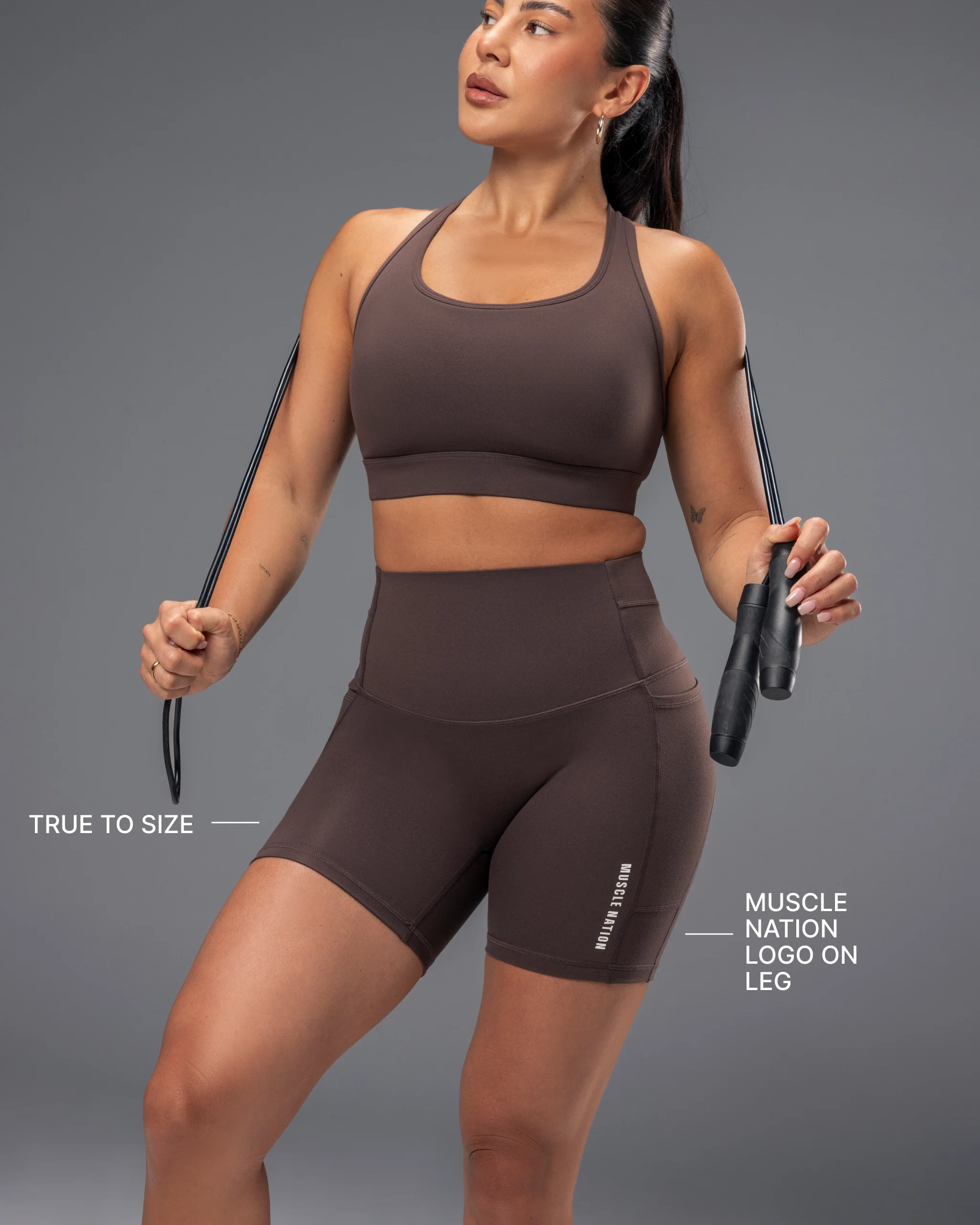 Unrivalled Everyday Pocket Bike Shorts - Cola - Image 4