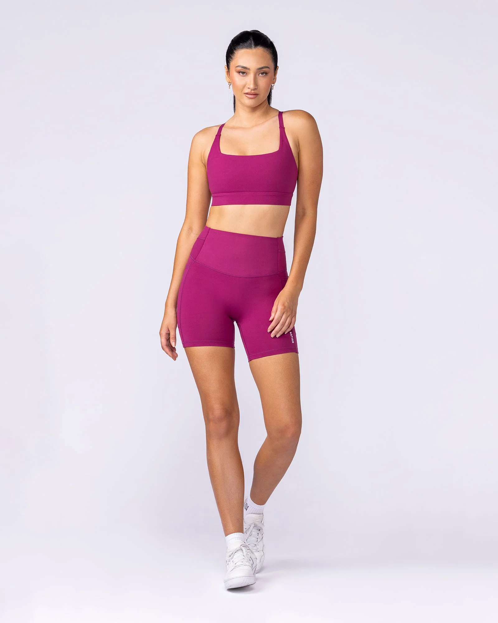 Unrivalled Everyday Pocket Bike Shorts - Raspberry Quartz - Image 6