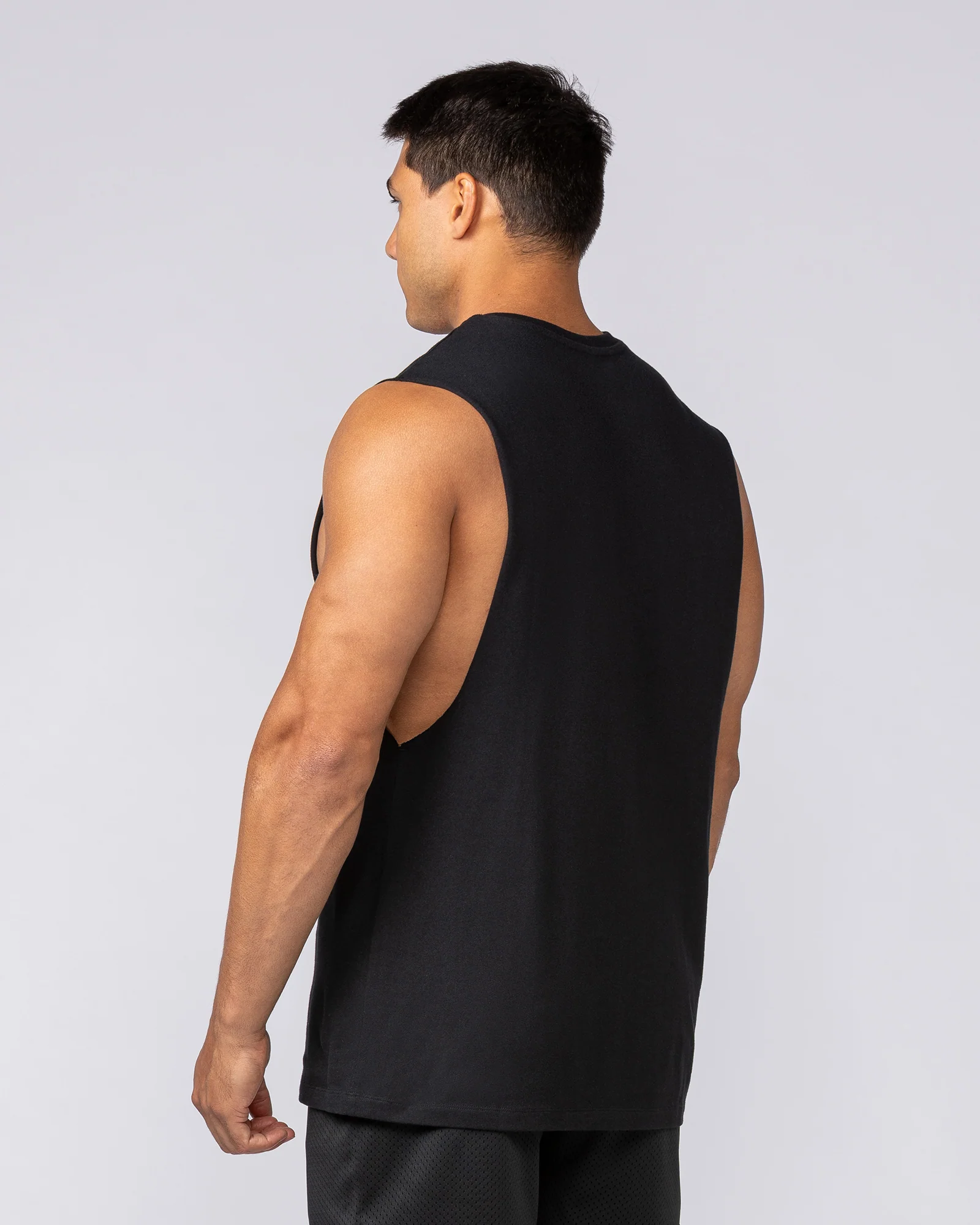 Varsity Training Drop Arm Tank - Black - Image 3