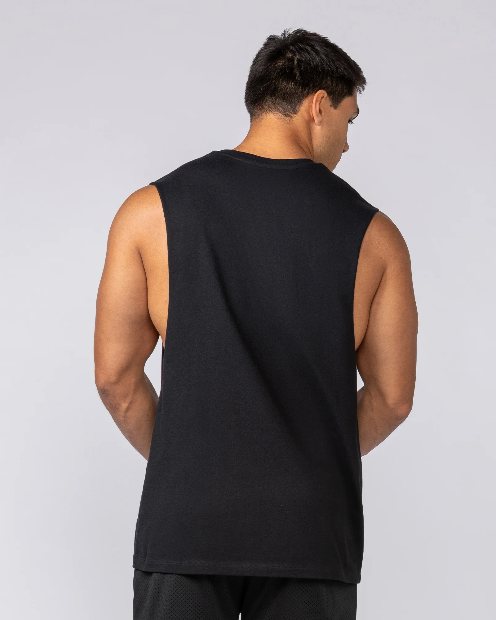 Varsity Training Drop Arm Tank - Black - Image 4