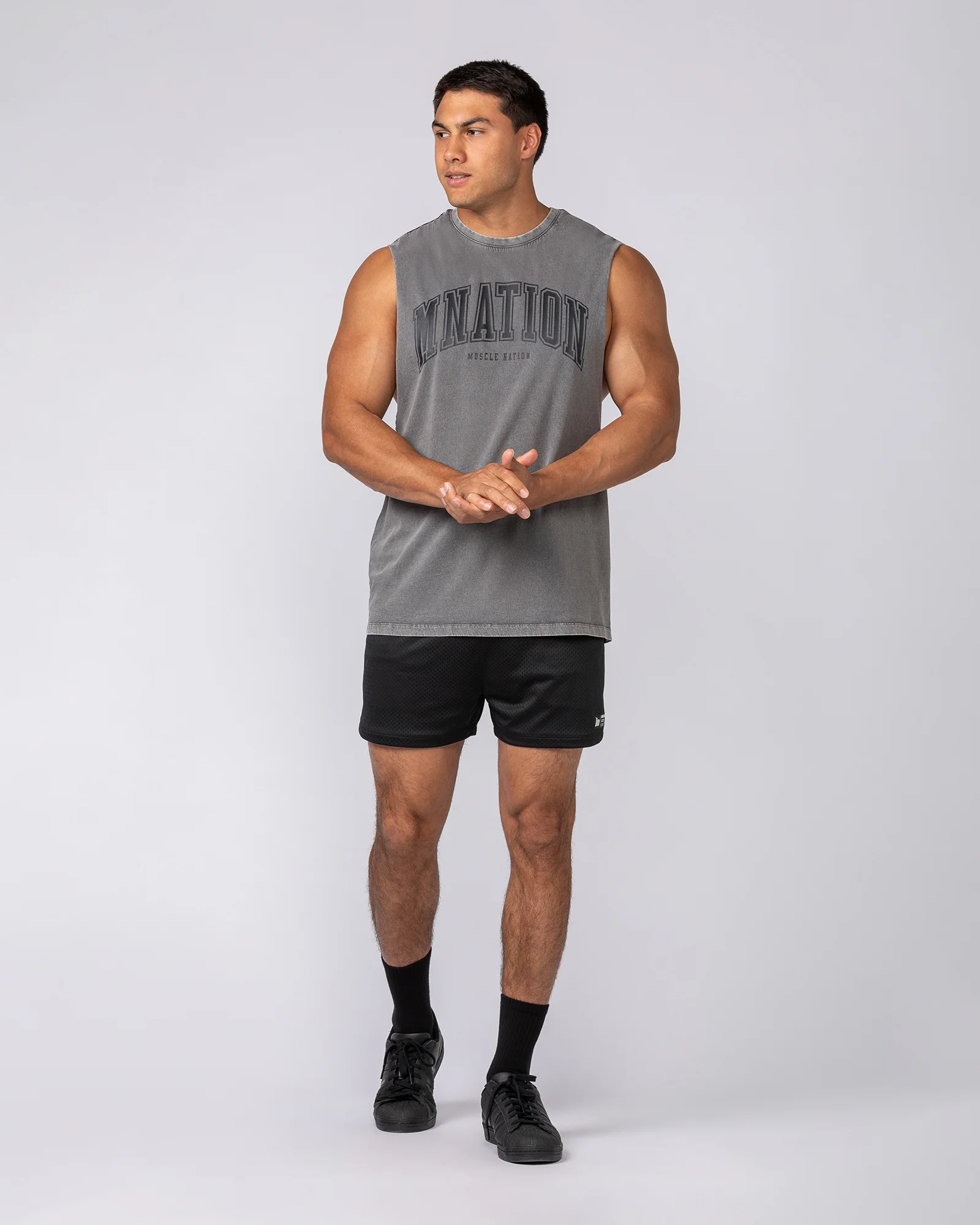 Varsity Training Drop Arm Vintage Tank - Washed Tornado - Image 5