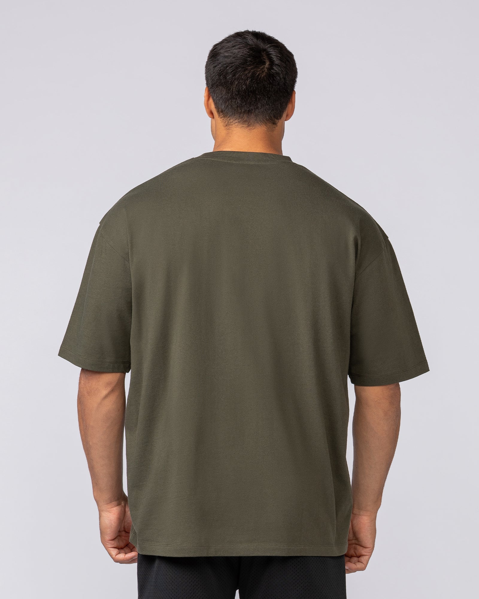Varsity Training Oversized Tee - Dark Khaki - Image 4