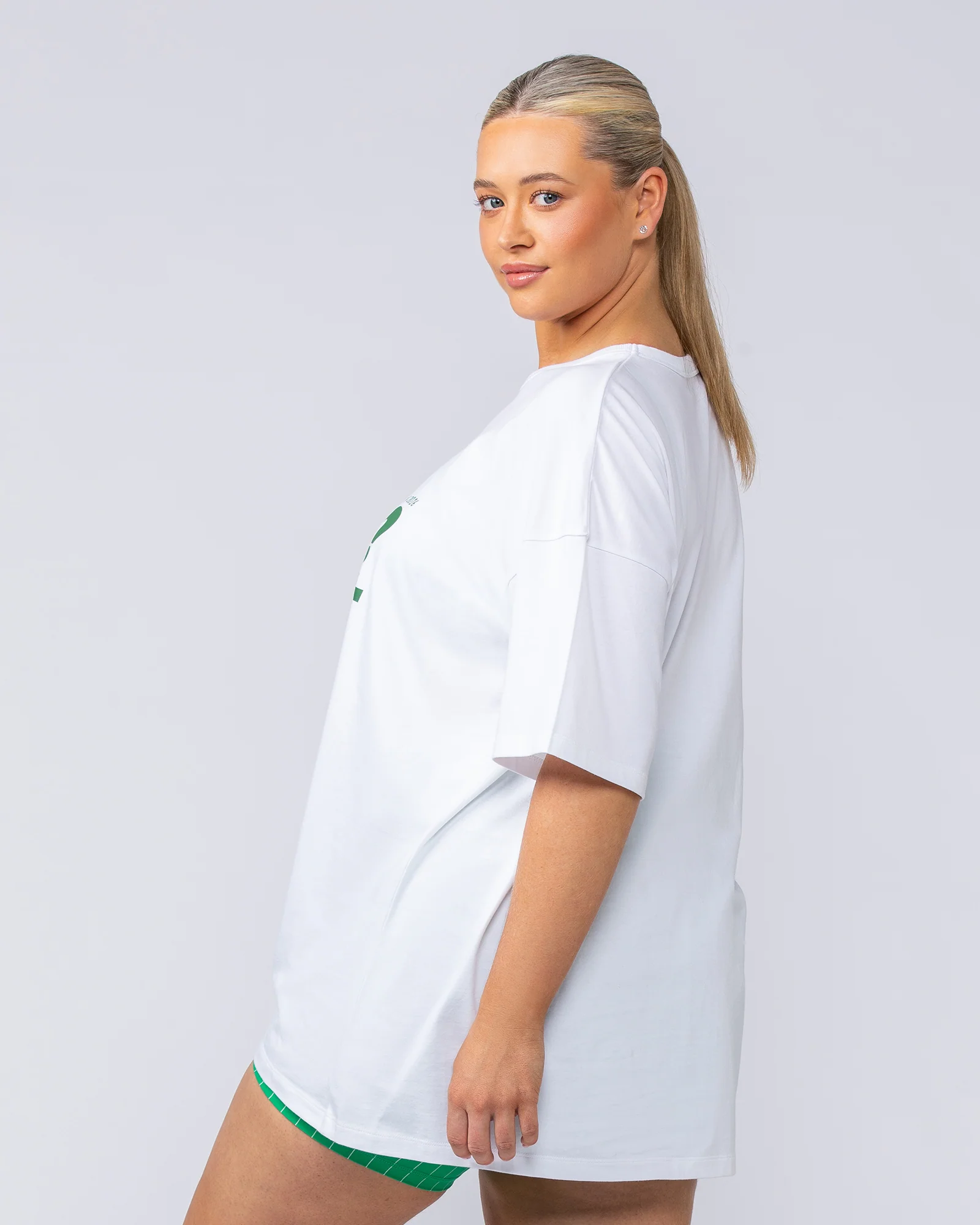 Womens Pizza This Oversized Tee - White - Image 4