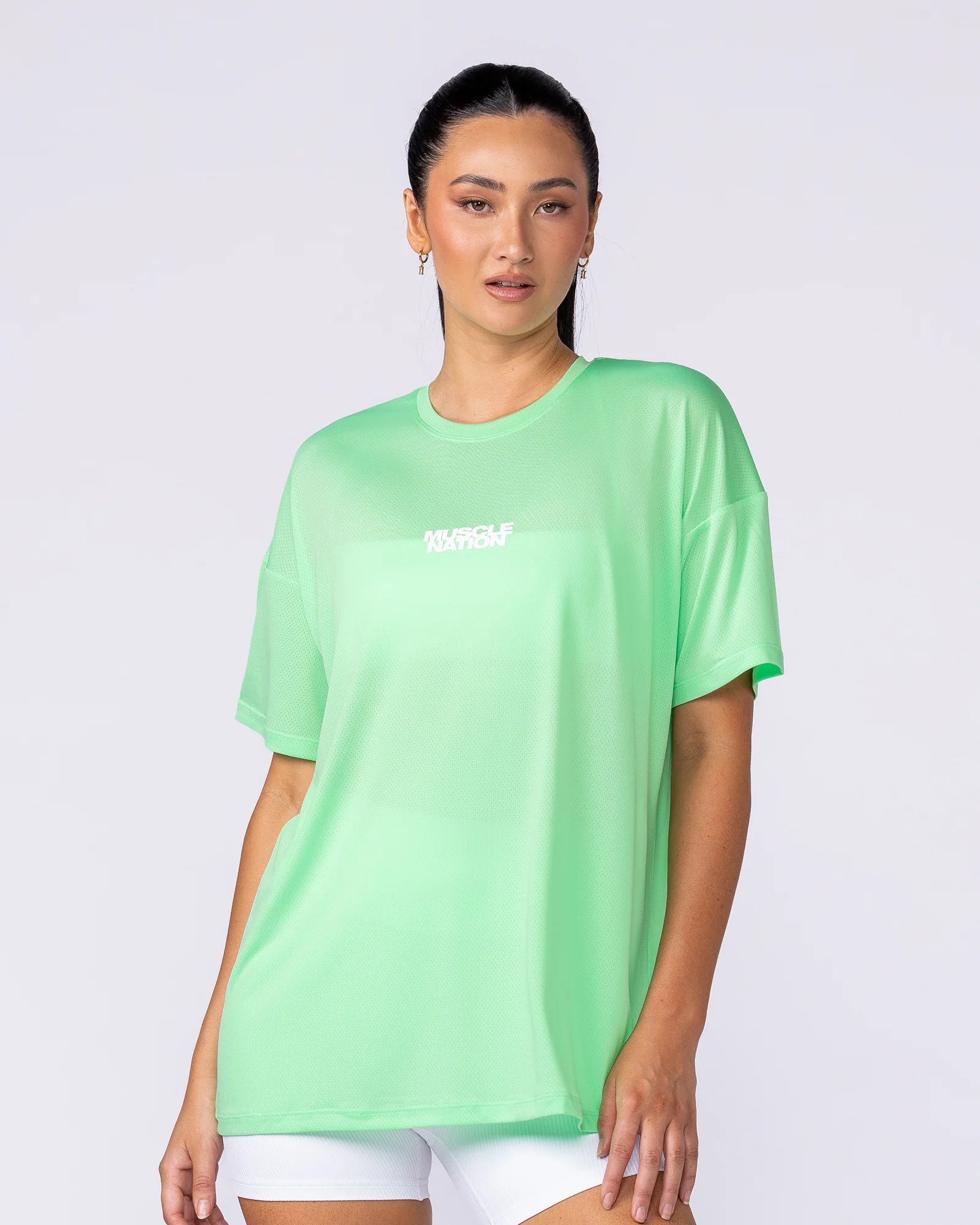 Womens Relaxed Training Tee - Key Lime - Image 3