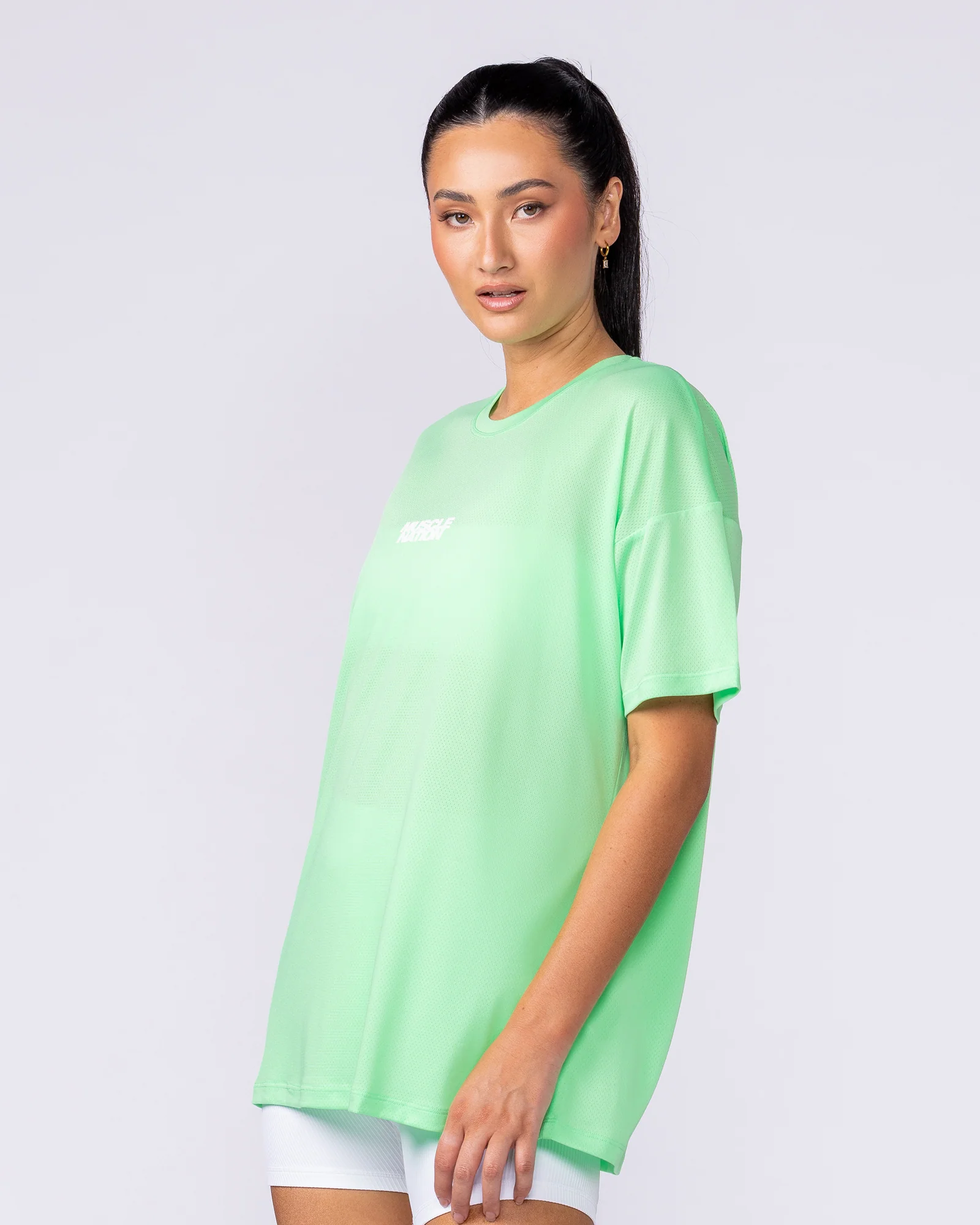Womens Relaxed Training Tee - Key Lime - Image 4