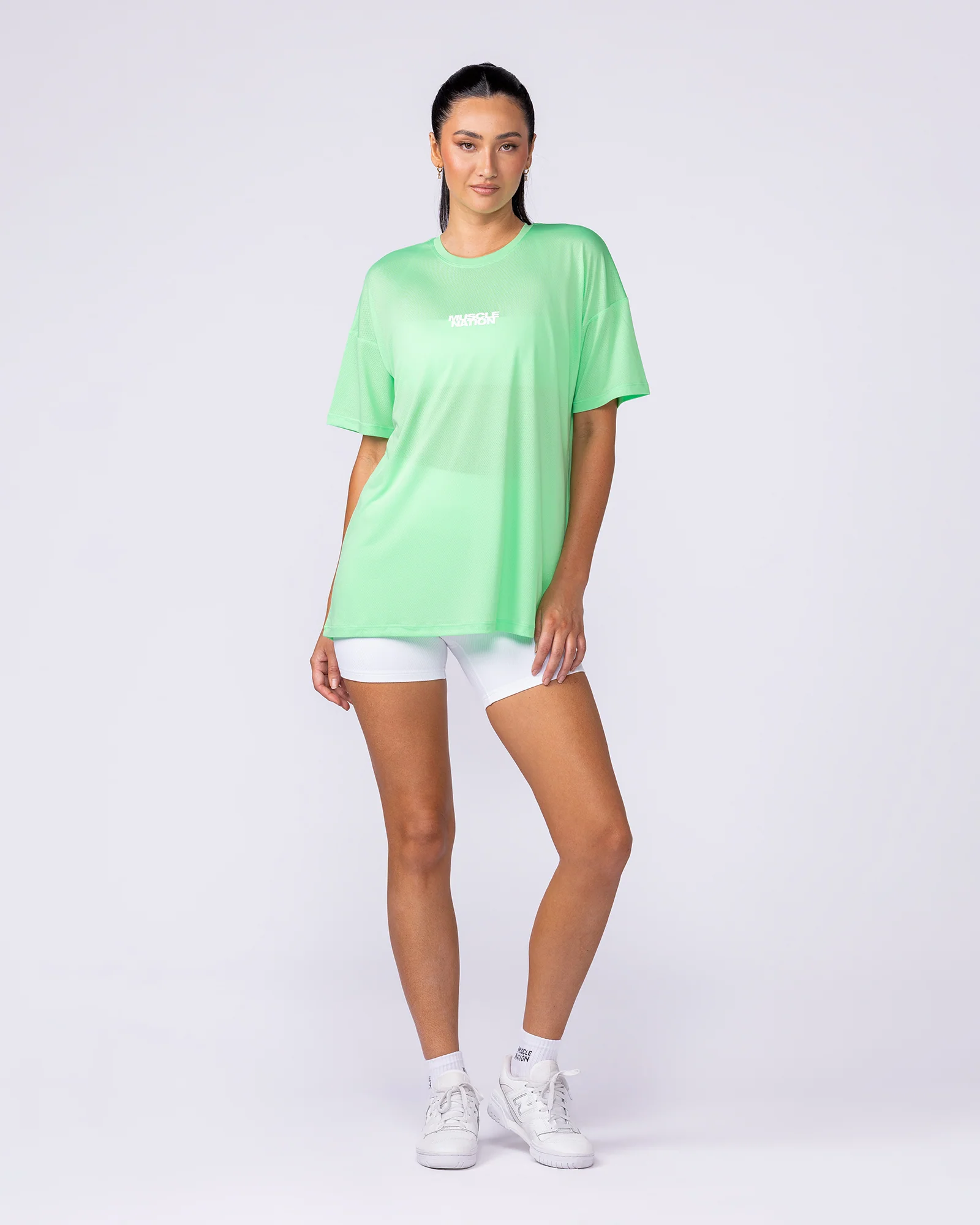 Womens Relaxed Training Tee - Key Lime - Image 7