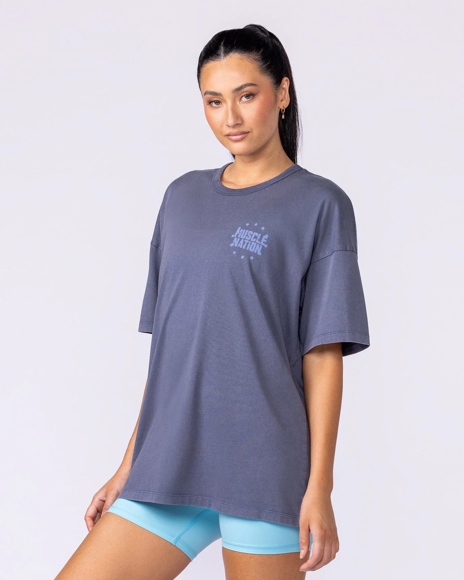 Ringside Oversized Vintage Tee - Washed Atlantis - Image 3